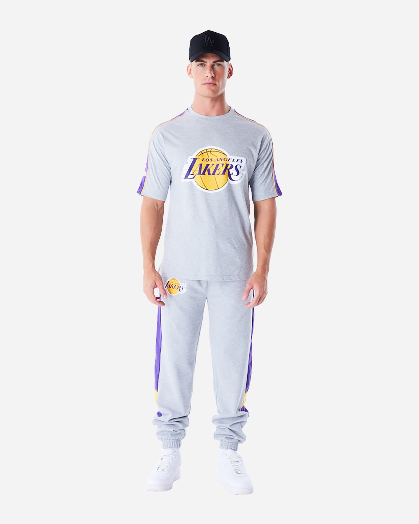 Abbigliamento basket NEW ERA PANEL OS LAKERS M - Grigio - 2 | Cisalfa Sport