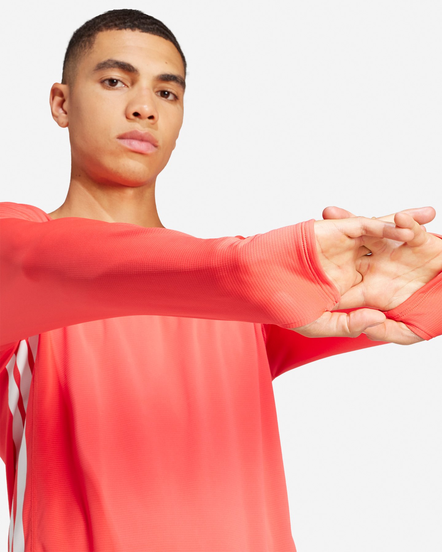 Maglia running ADIDAS ADIZERO L M - Rosso - 3 | Cisalfa Sport