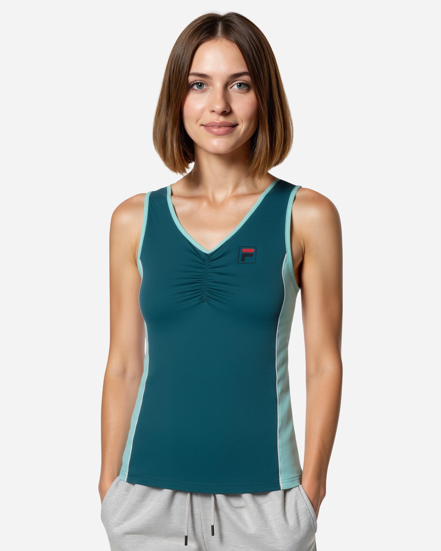 T-shirt tennis FILA COURT LINE W - Verde - 3 | Cisalfa Sport