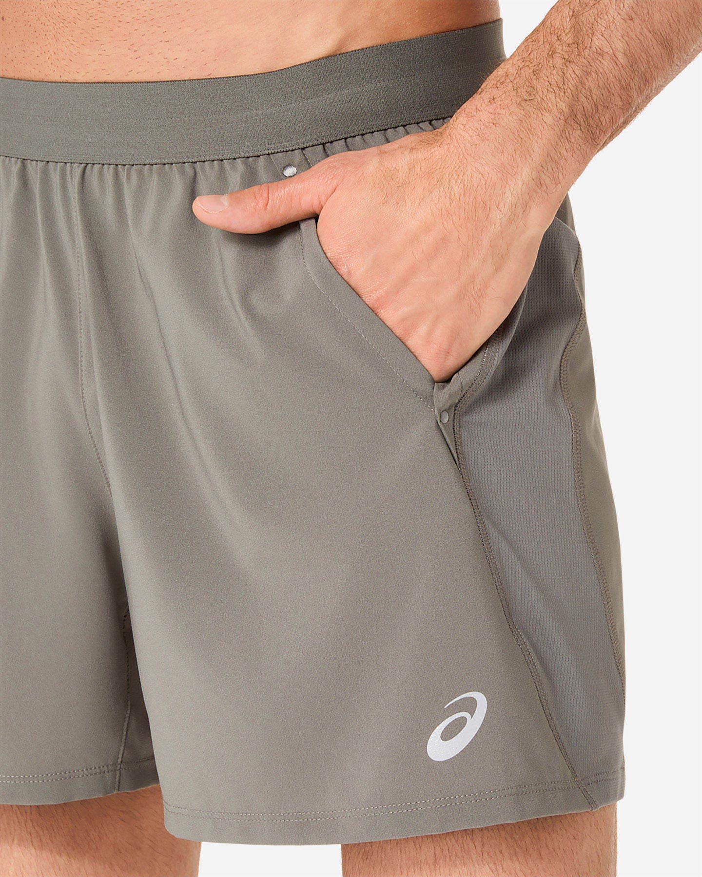 Short running ASICS ROAD 5IN M - Grigio - 3 | Cisalfa Sport