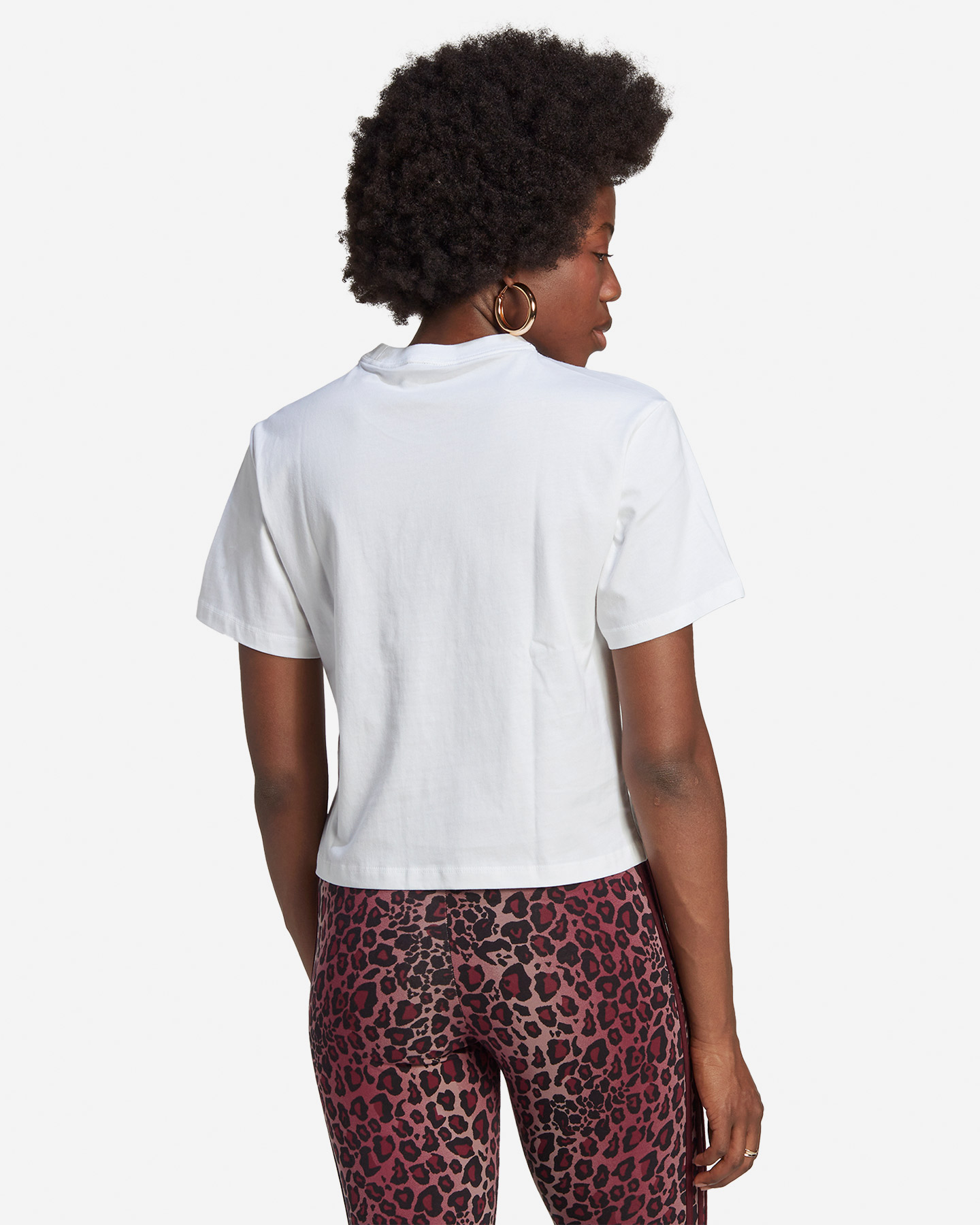 T-shirt ADIDAS ORGINALS TREFOIL ANIMALIER W - Bianco - 2 | Cisalfa Sport