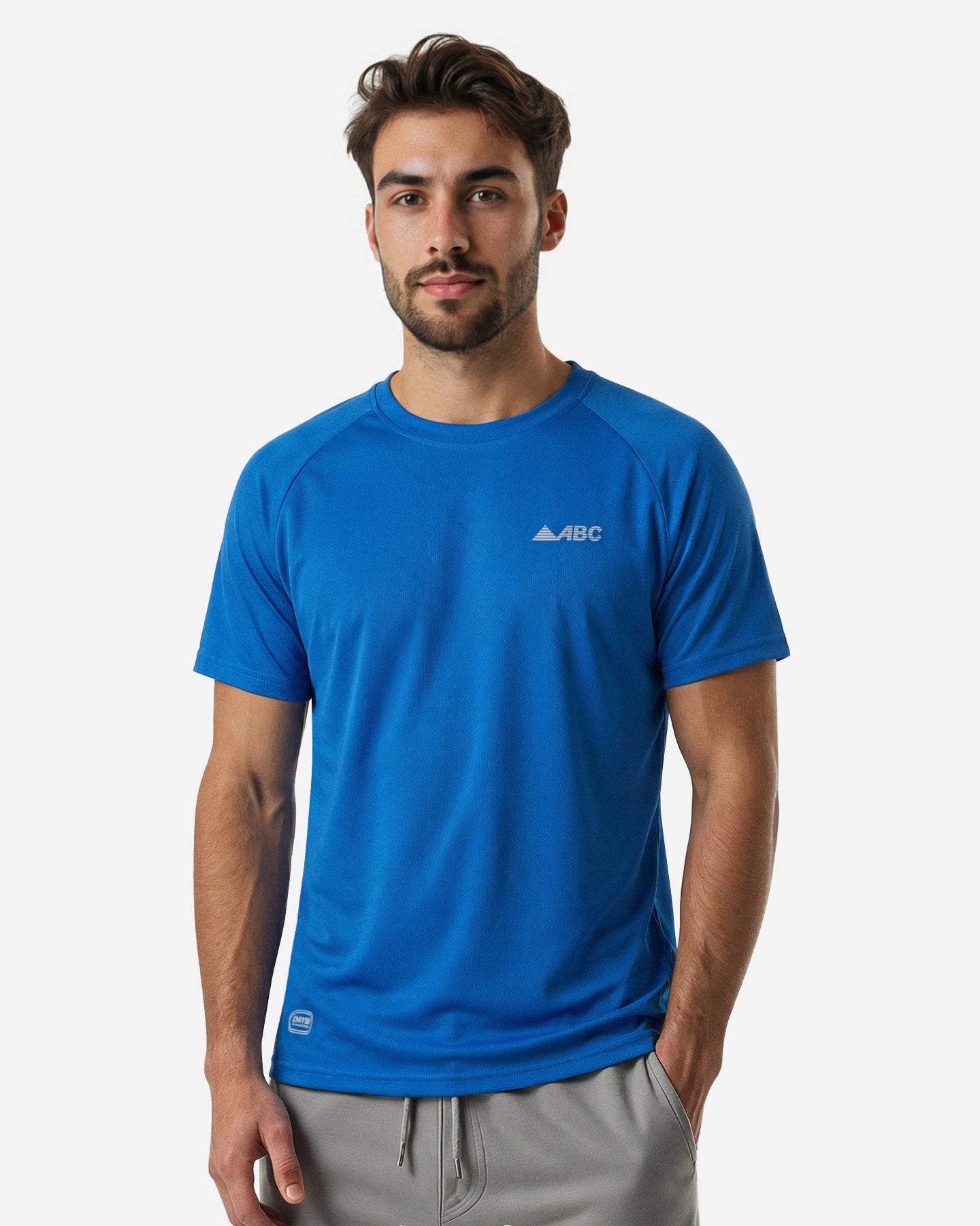 T-shirt running ABC ESSENTIAL M - Blu - 2 | Cisalfa Sport