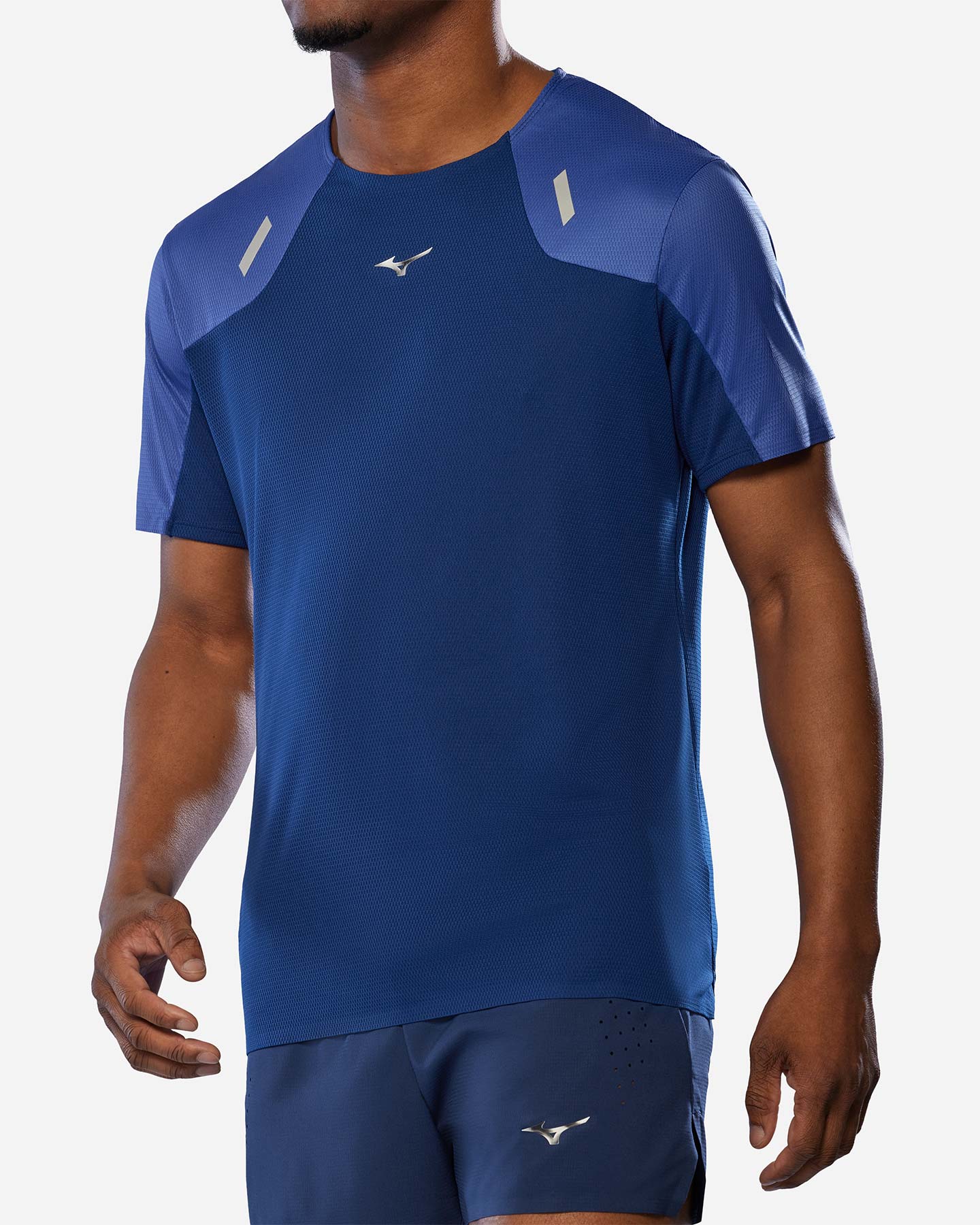 T-shirt running MIZUNO TECH LIGHT M - Blu - 2 | Cisalfa Sport
