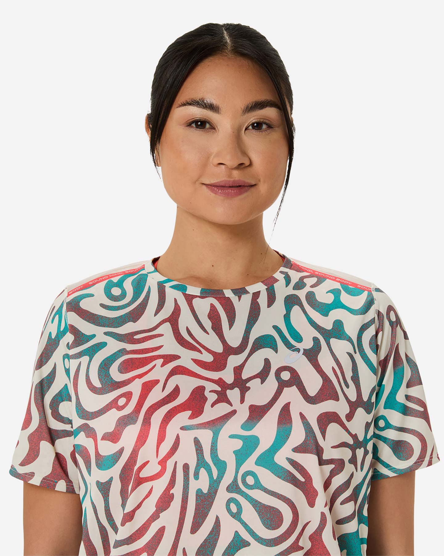 T-shirt running ASICS ROAD ALL OVER PRINT W - Color mix - 4 | Cisalfa Sport