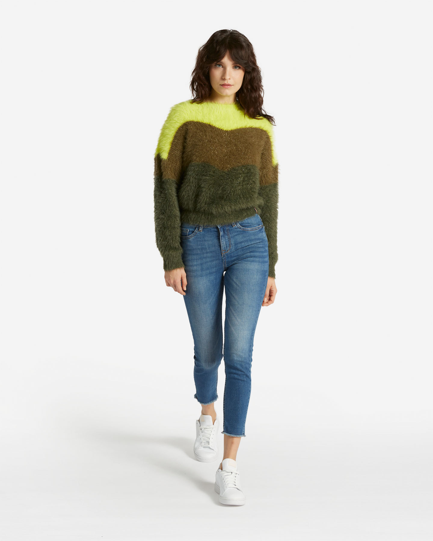 Maglione MISTRAL CHEVRON ON TONE W - Verde - 3 | Cisalfa Sport