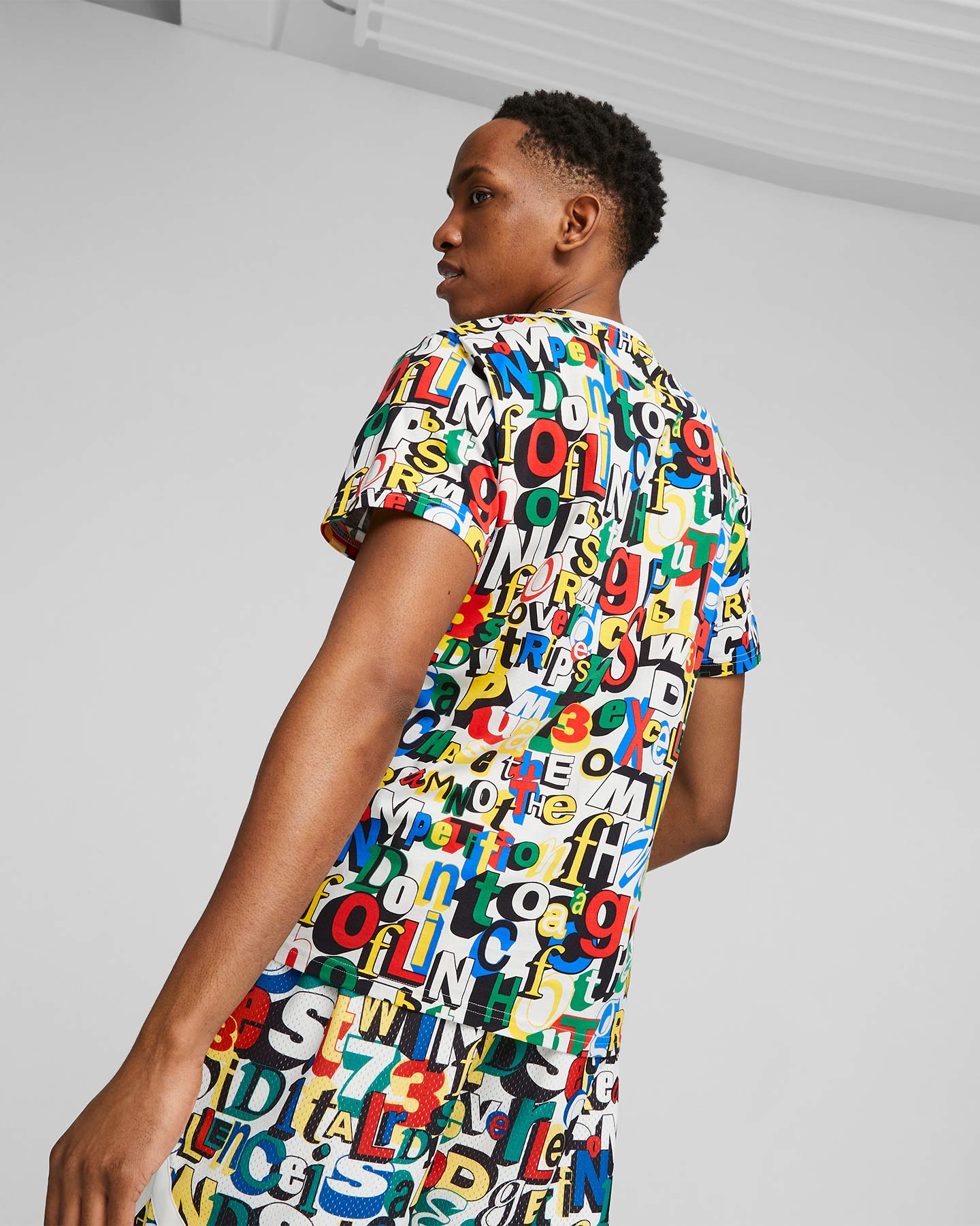 T-shirt PUMA TRASH TALK ALL OVER M - Color mix - 3 | Cisalfa Sport