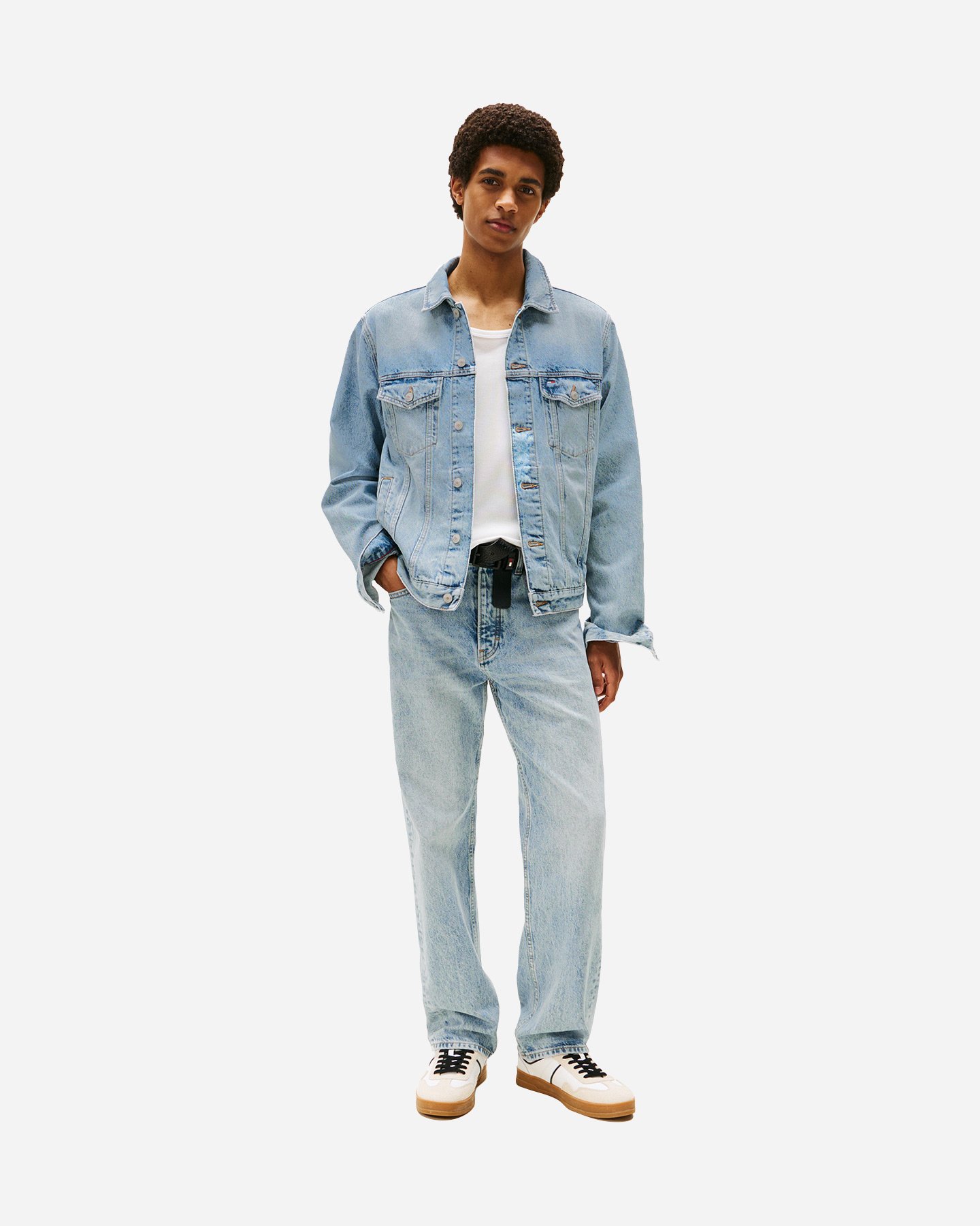 Giubbotto TOMMY HILFIGER RYAN BIG LOGO M - Denim - 1 | Cisalfa Sport