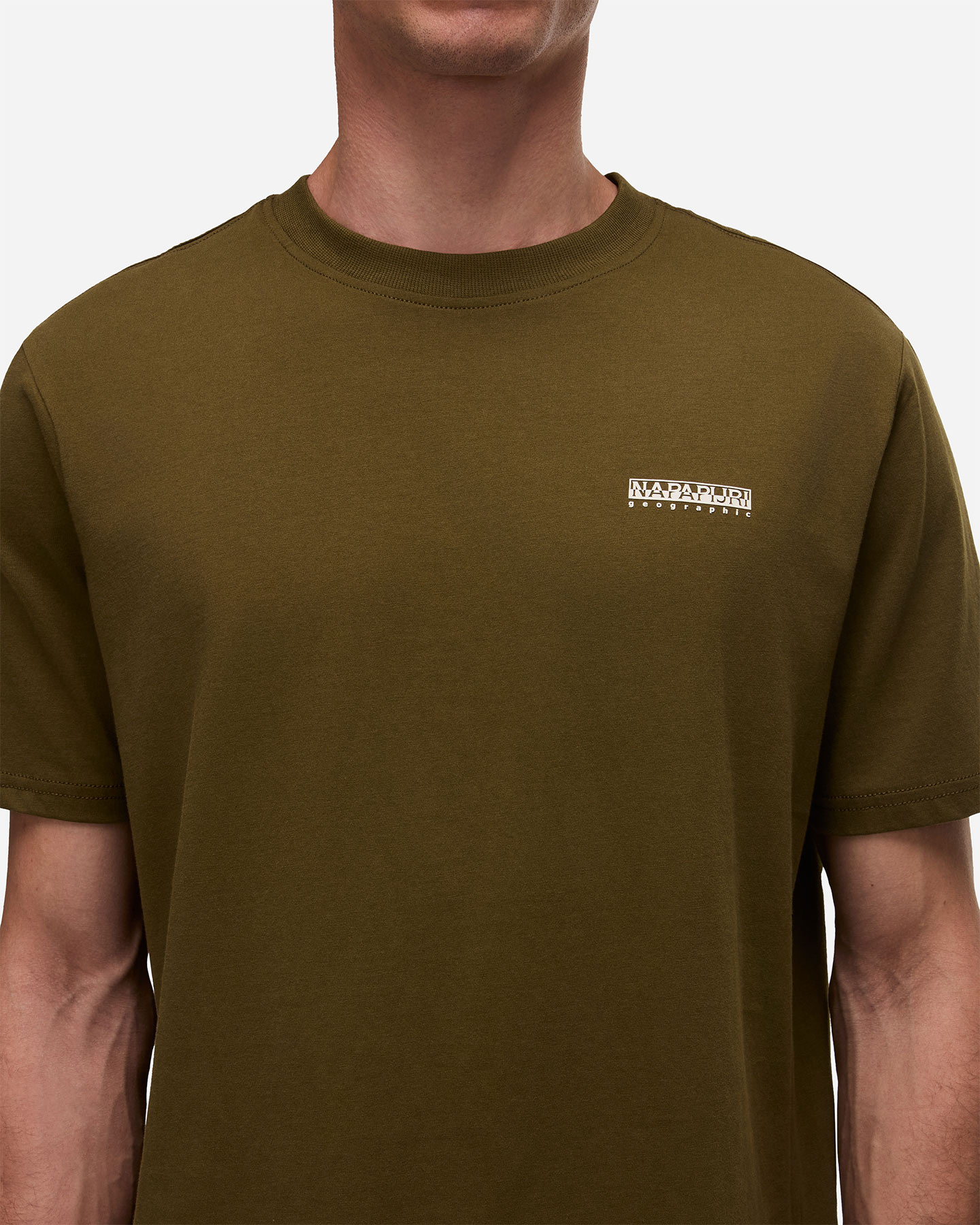 T-shirt NAPAPIJRI SMALL LOGO BOX M - Verde - 4 | Cisalfa Sport