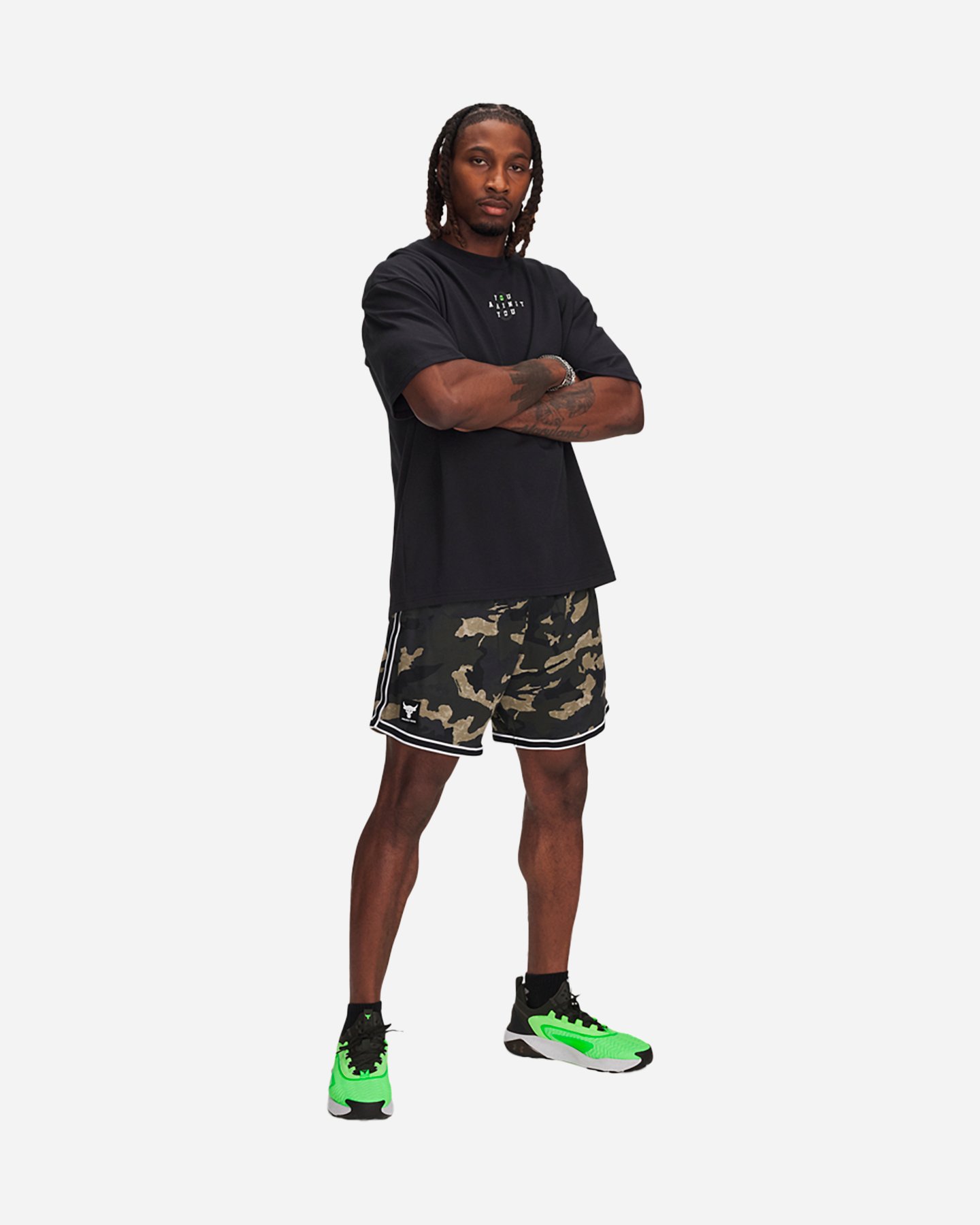Pantaloncini UNDER ARMOUR THE ROCK CAMO M - Verde - 2 | Cisalfa Sport