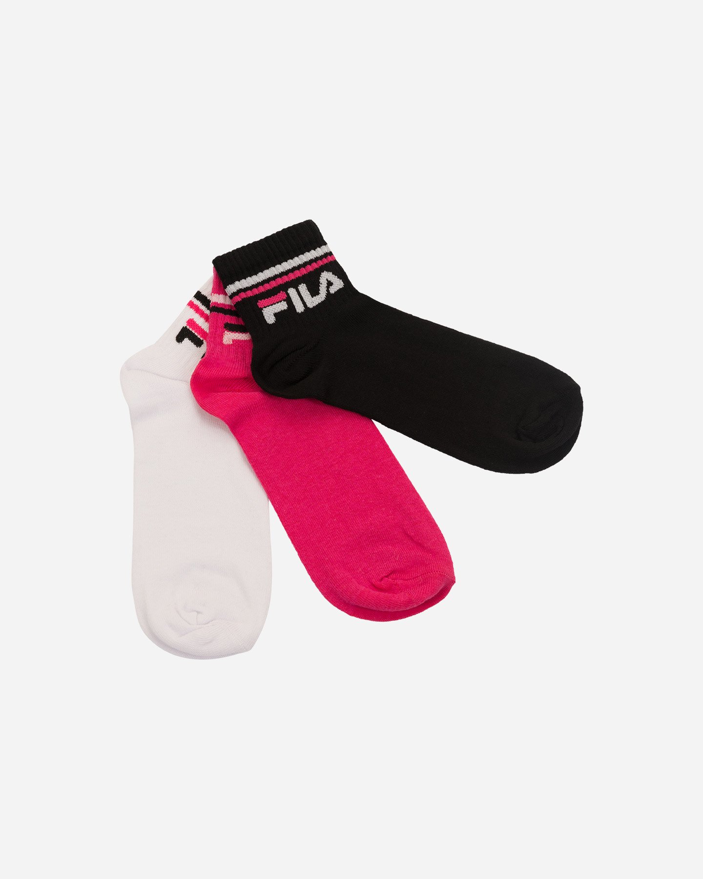 Calze FILA 3PACK QUARTER JR - Rosa - 0 | Cisalfa Sport