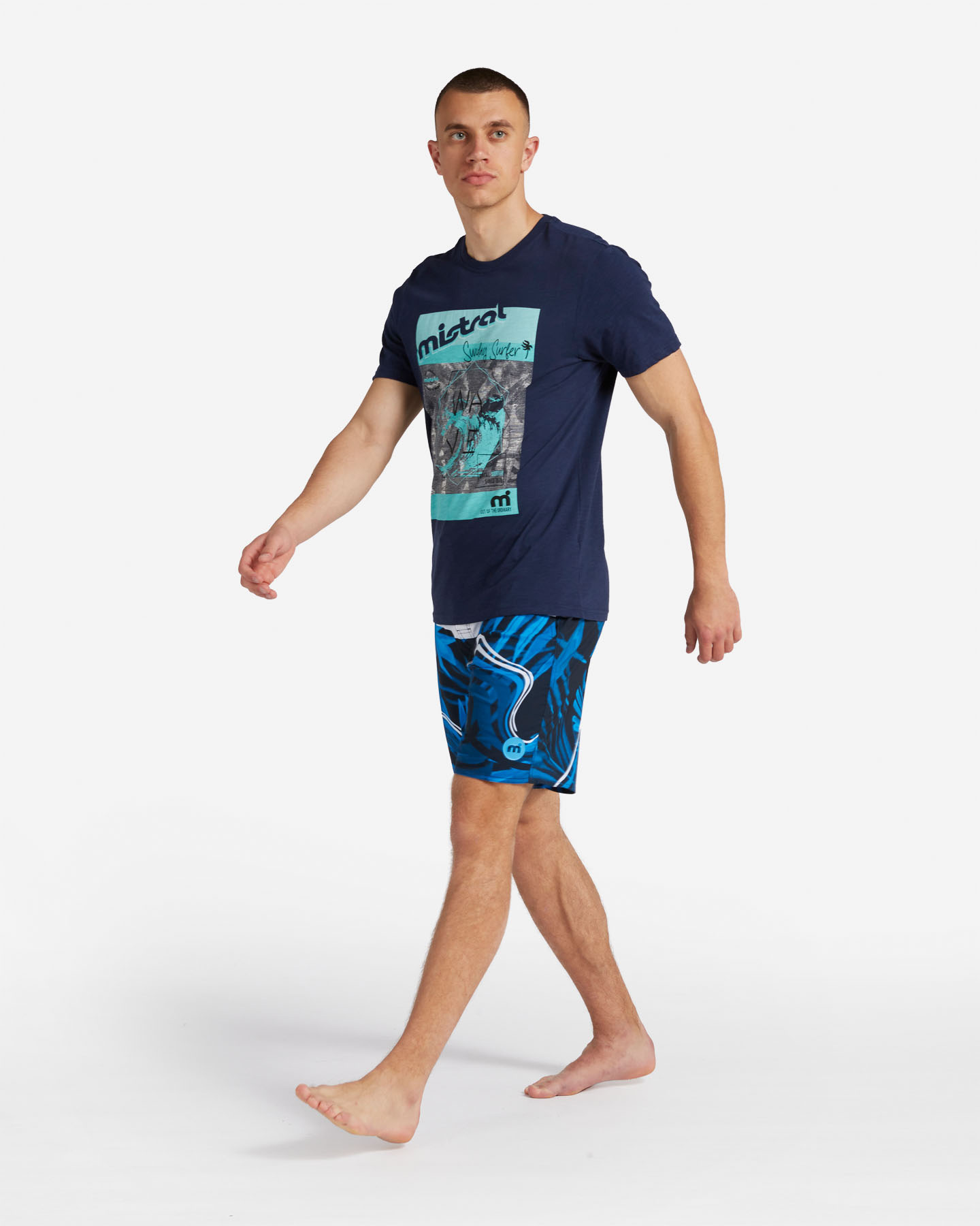 T-shirt MISTRAL PALMS M - Blu - 3 | Cisalfa Sport