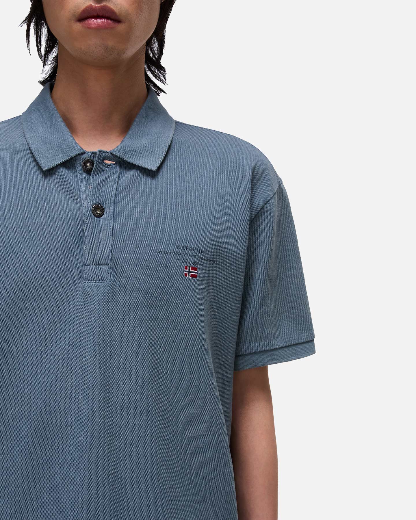 Polo NAPAPIJRI ELBAS 4 M - Grigio - 4 | Cisalfa Sport