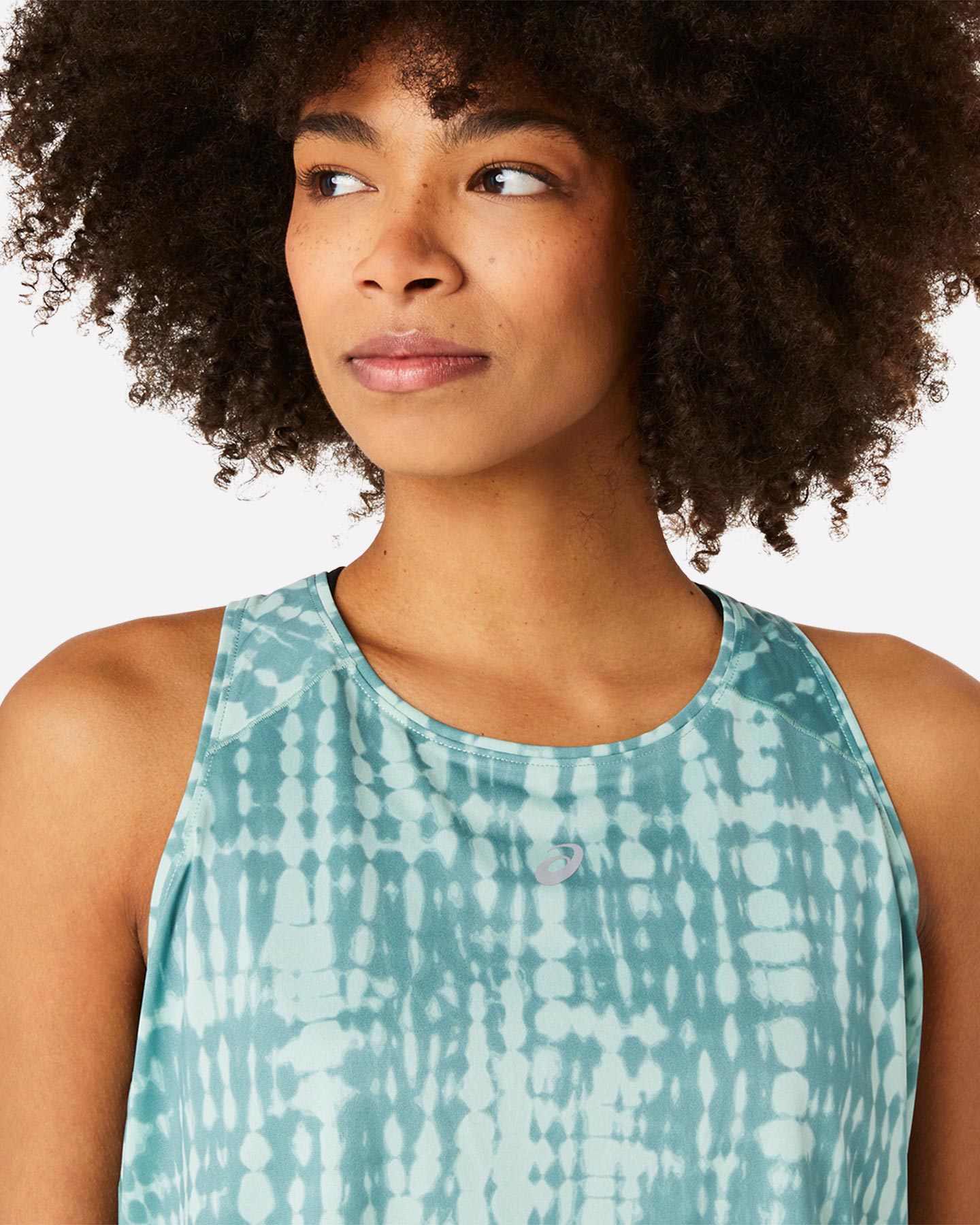 Canotta running ASICS ROAD ALL OVER PRINT W - Verde - 3 | Cisalfa Sport