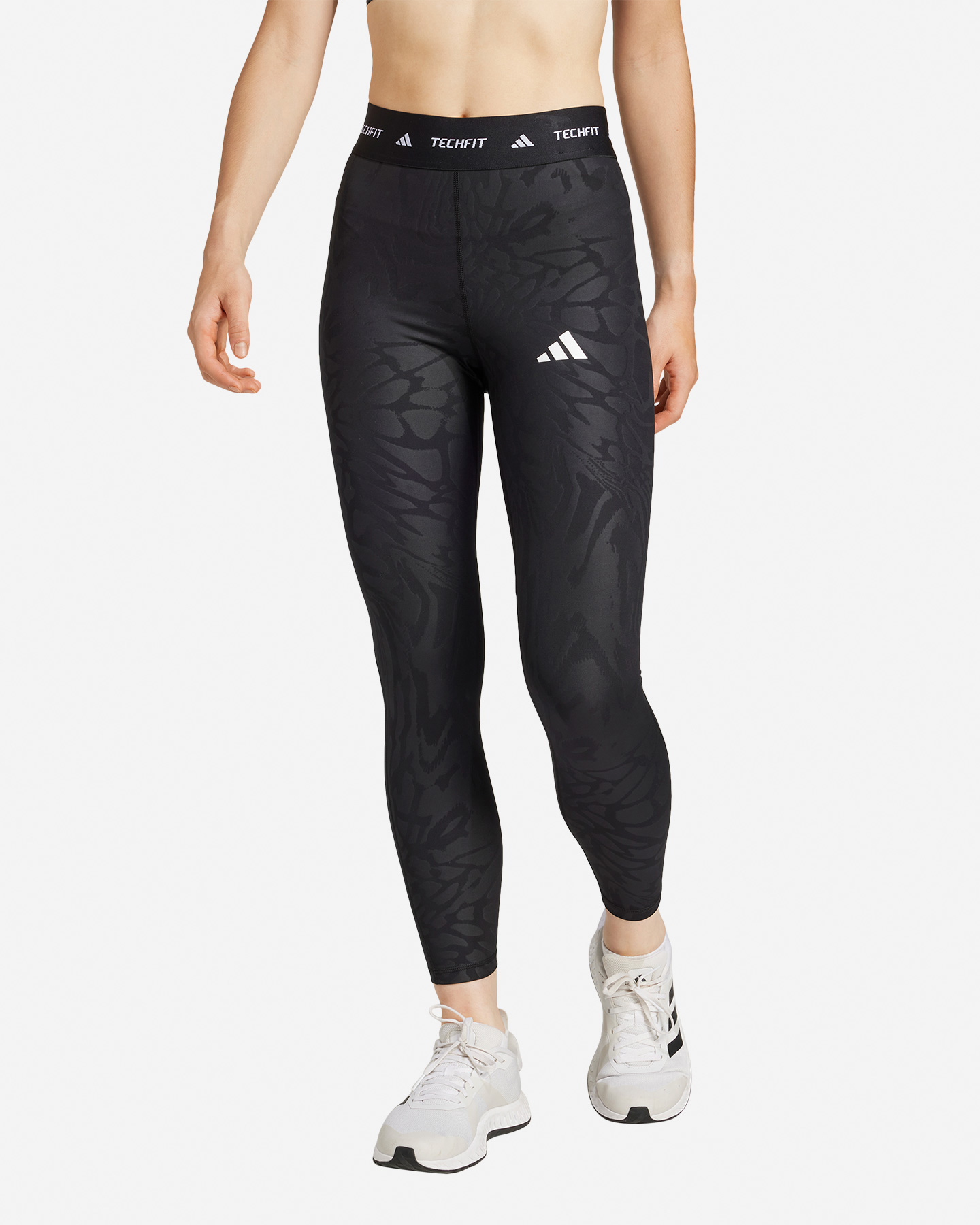 Leggings ADIDAS TECHFIT PRINT W - Nero - 1 | Cisalfa Sport