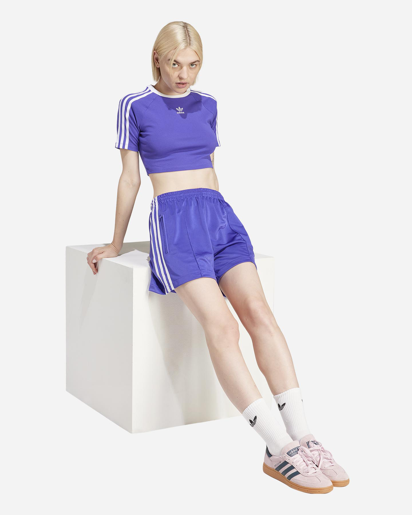 T-shirt ADIDAS ORIGINAL 3STRIPES W - Viola - 3 | Cisalfa Sport