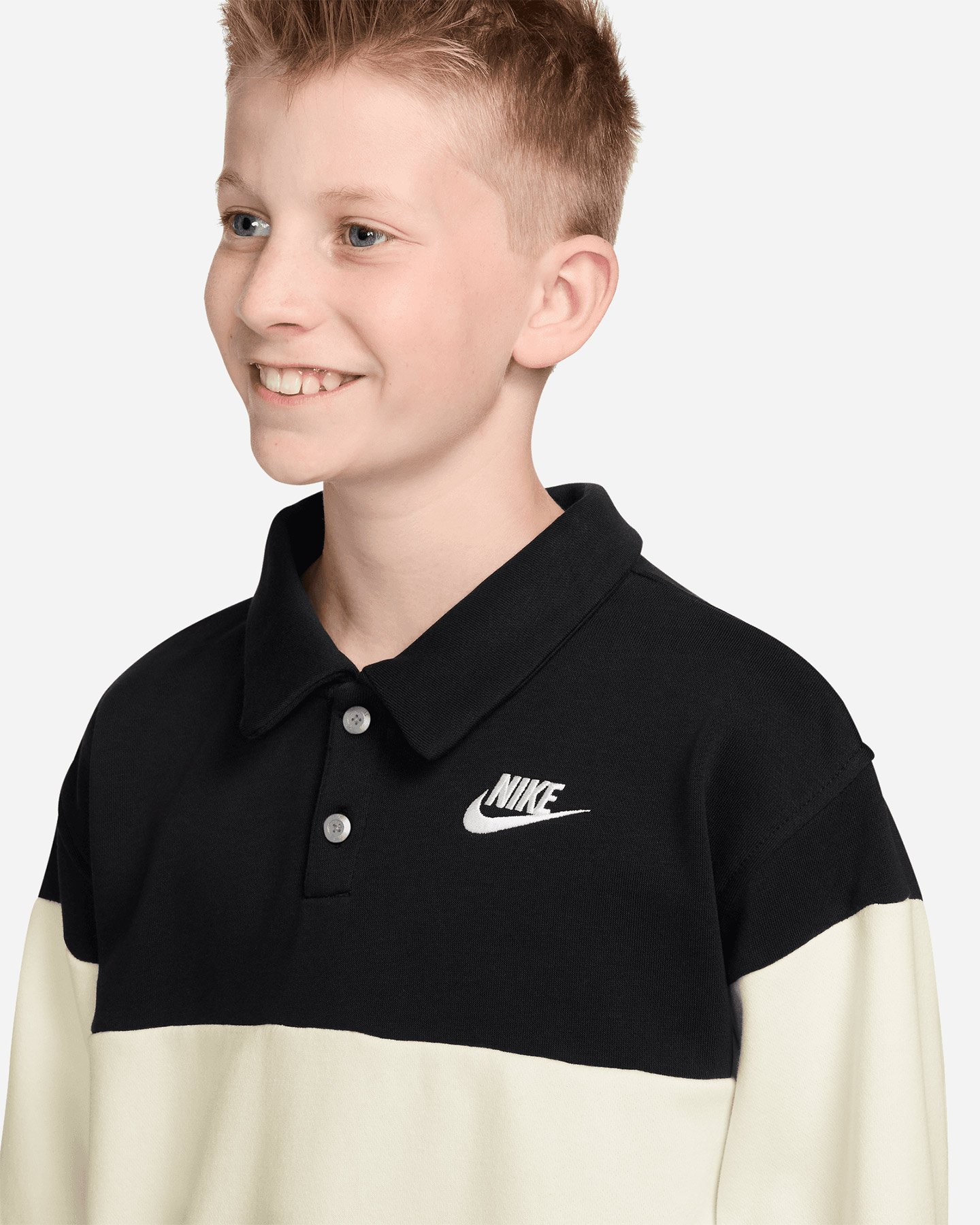 Felpa NIKE CLUB RUBGY JR - Nero - 2 | Cisalfa Sport