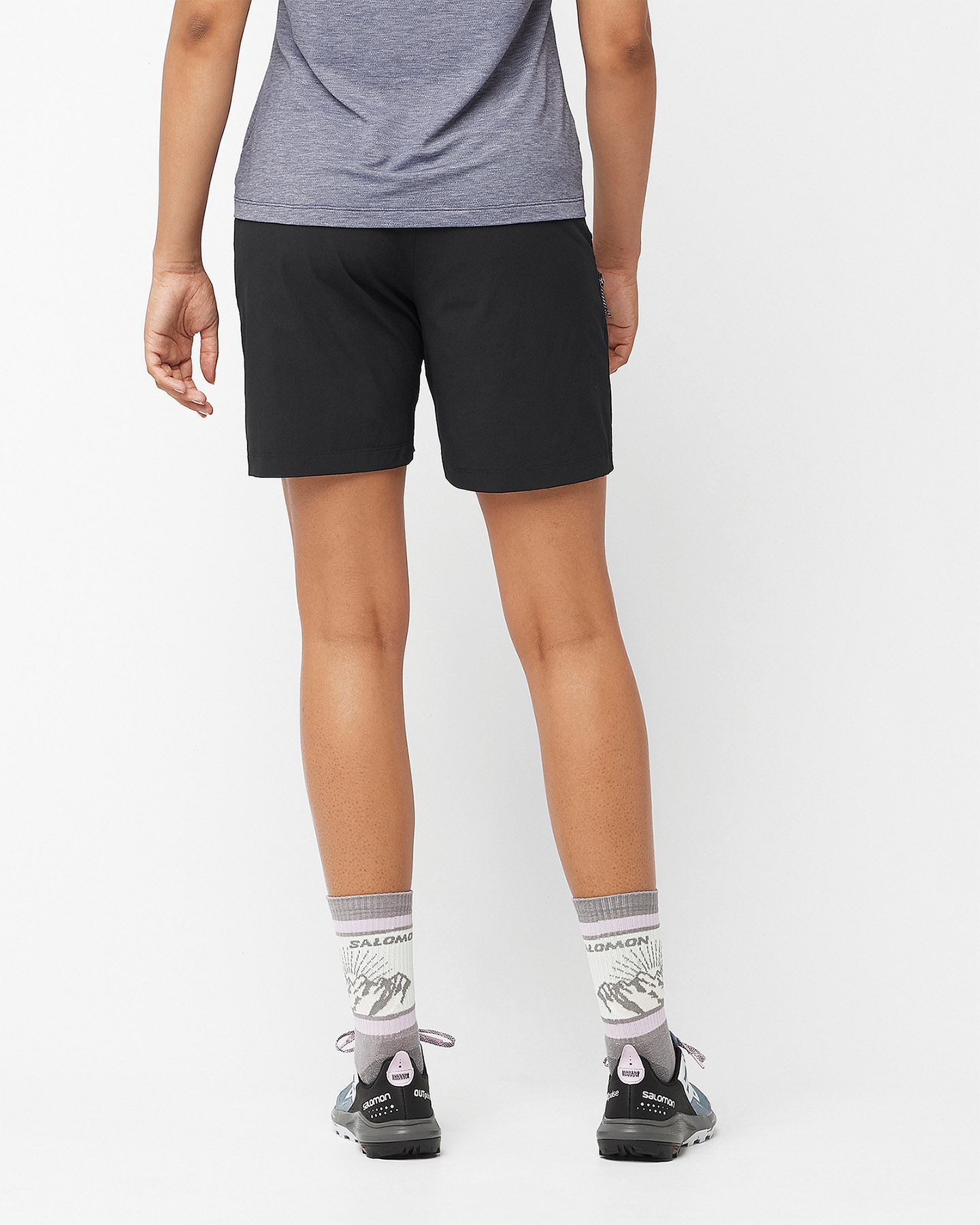 Pantaloncini SALOMON WAYFARER W - Nero - 2 | Cisalfa Sport