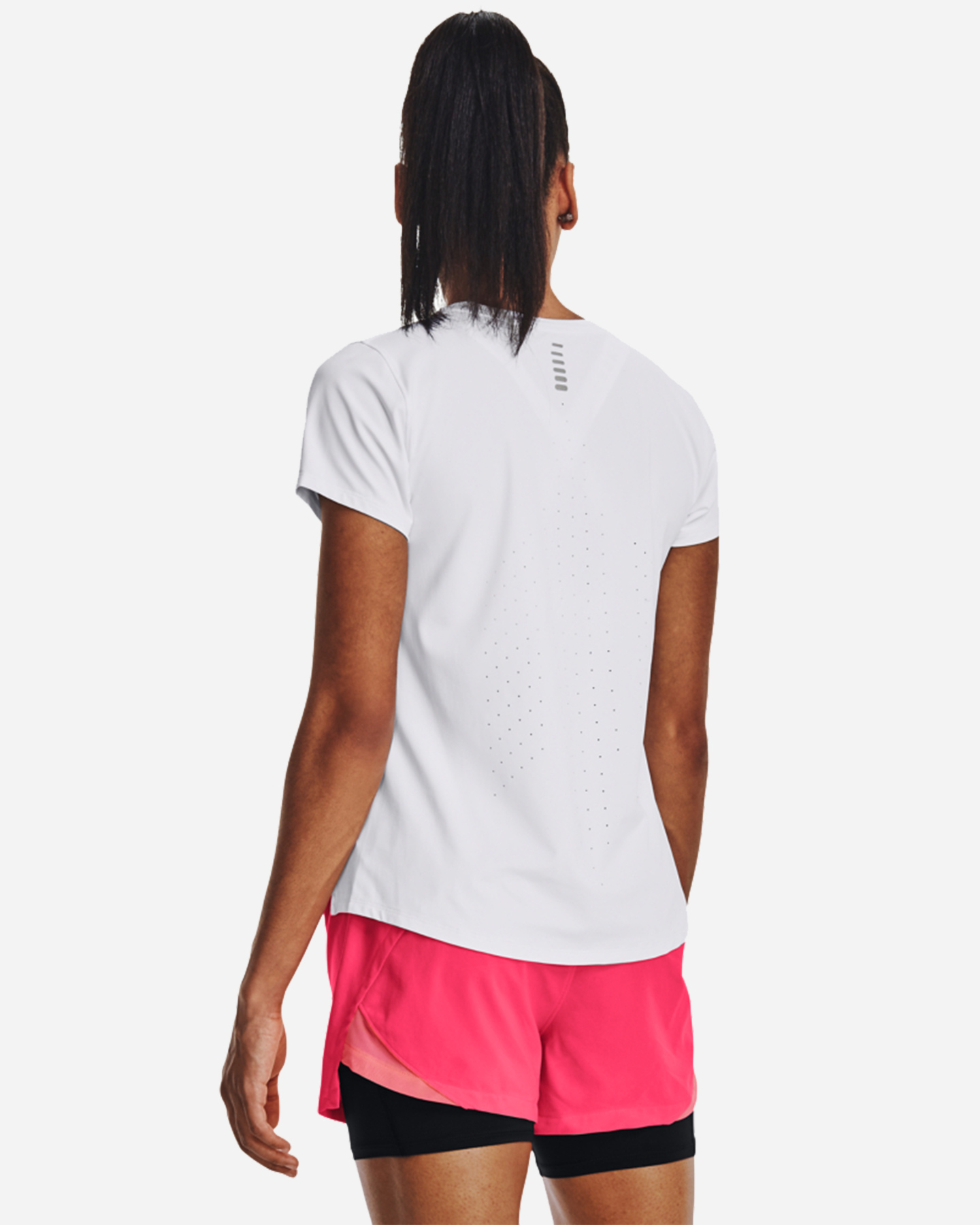 T-shirt running UNDER ARMOUR ISO-CHILL LASER W - Bianco - 1 | Cisalfa Sport
