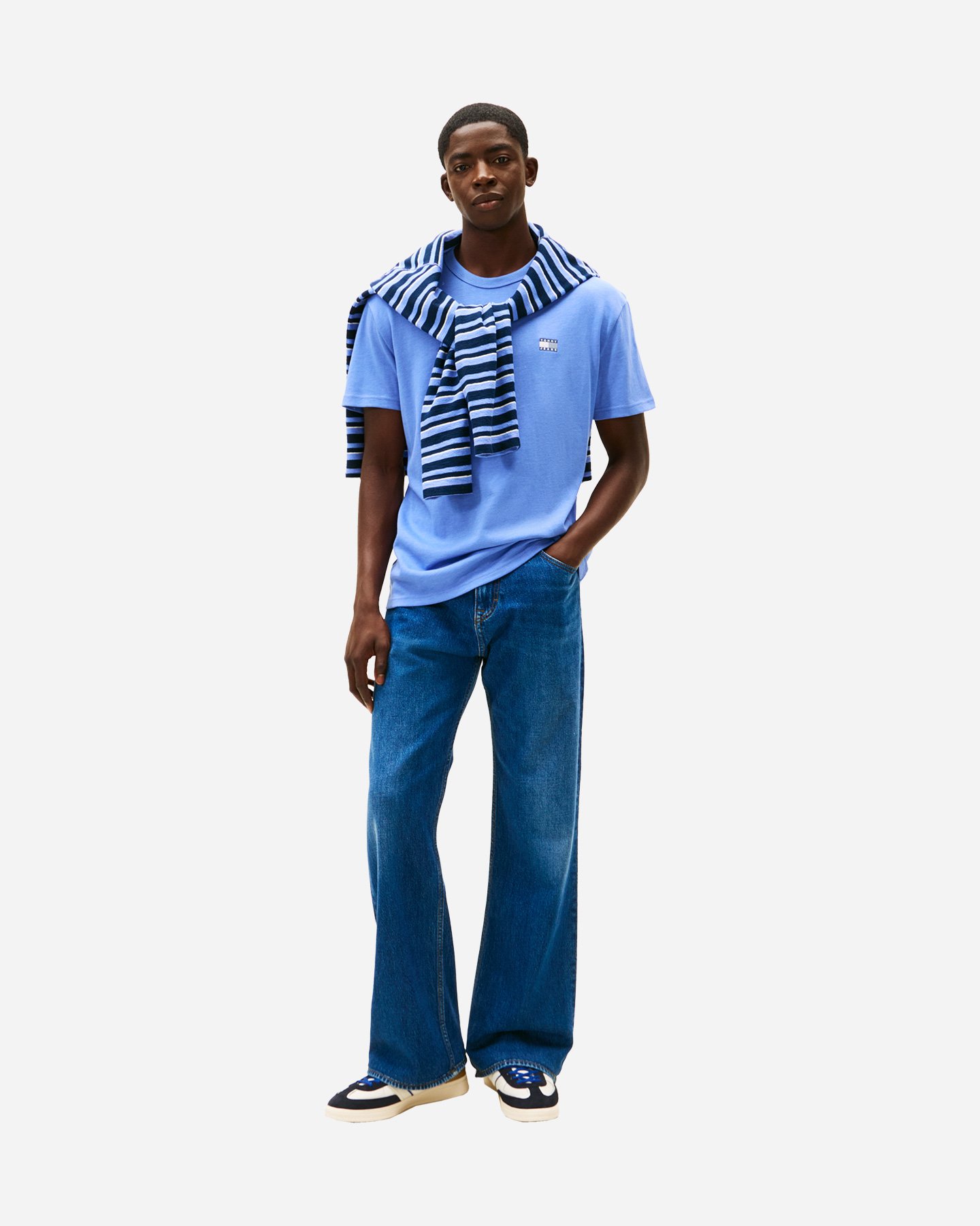 T-shirt TOMMY HILFIGER BADGE LOGO M - Azzurro - 2 | Cisalfa Sport