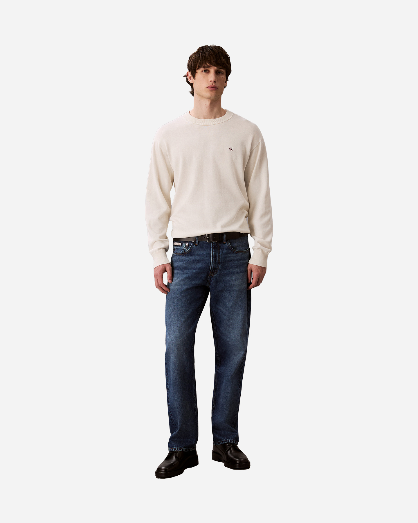 Maglione CALVIN KLEIN JEANS SMALL LOGO M - Beige - 3 | Cisalfa Sport