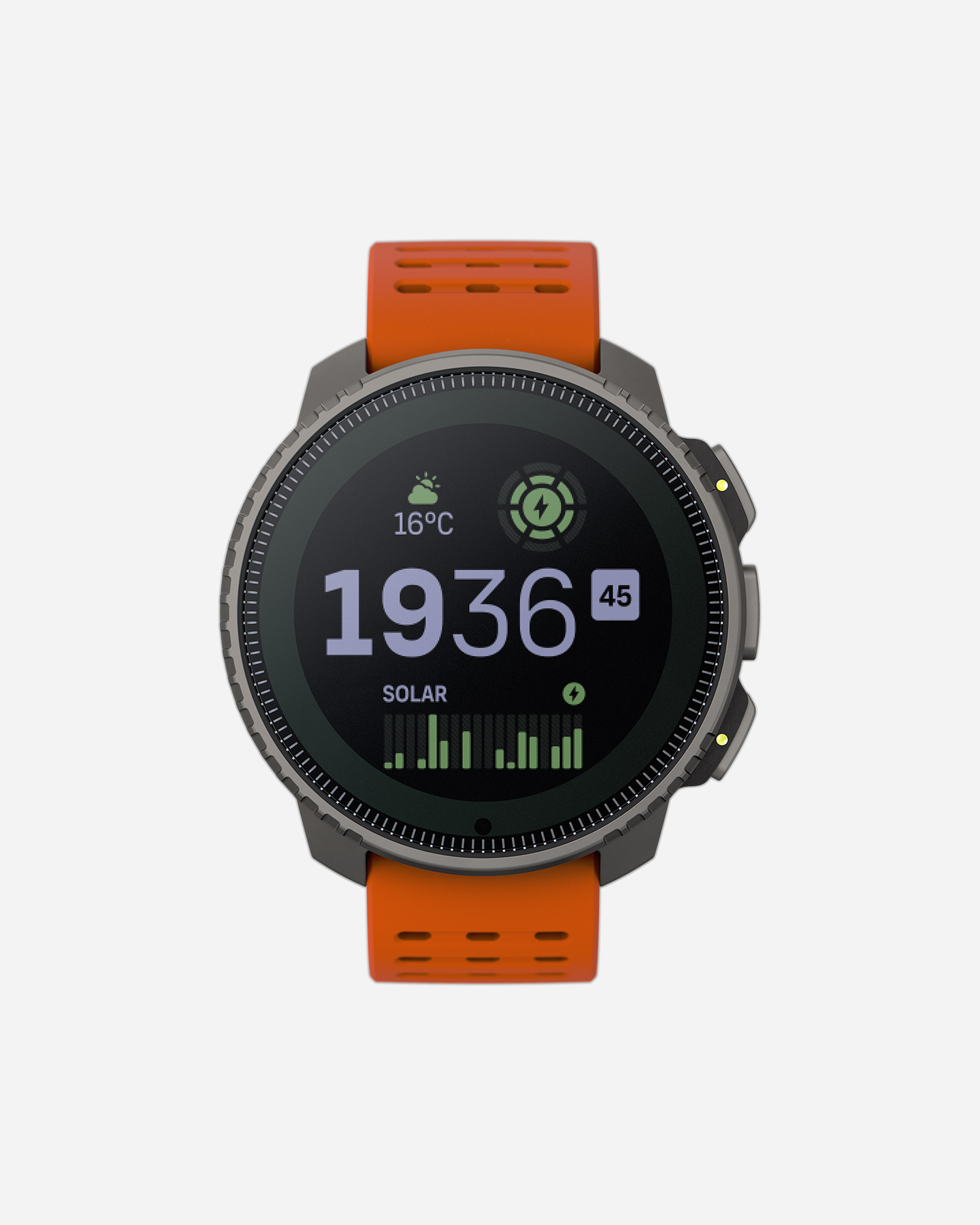 Suunto Vertical Titanium Solar - Orologio Multifunzione - Arancione