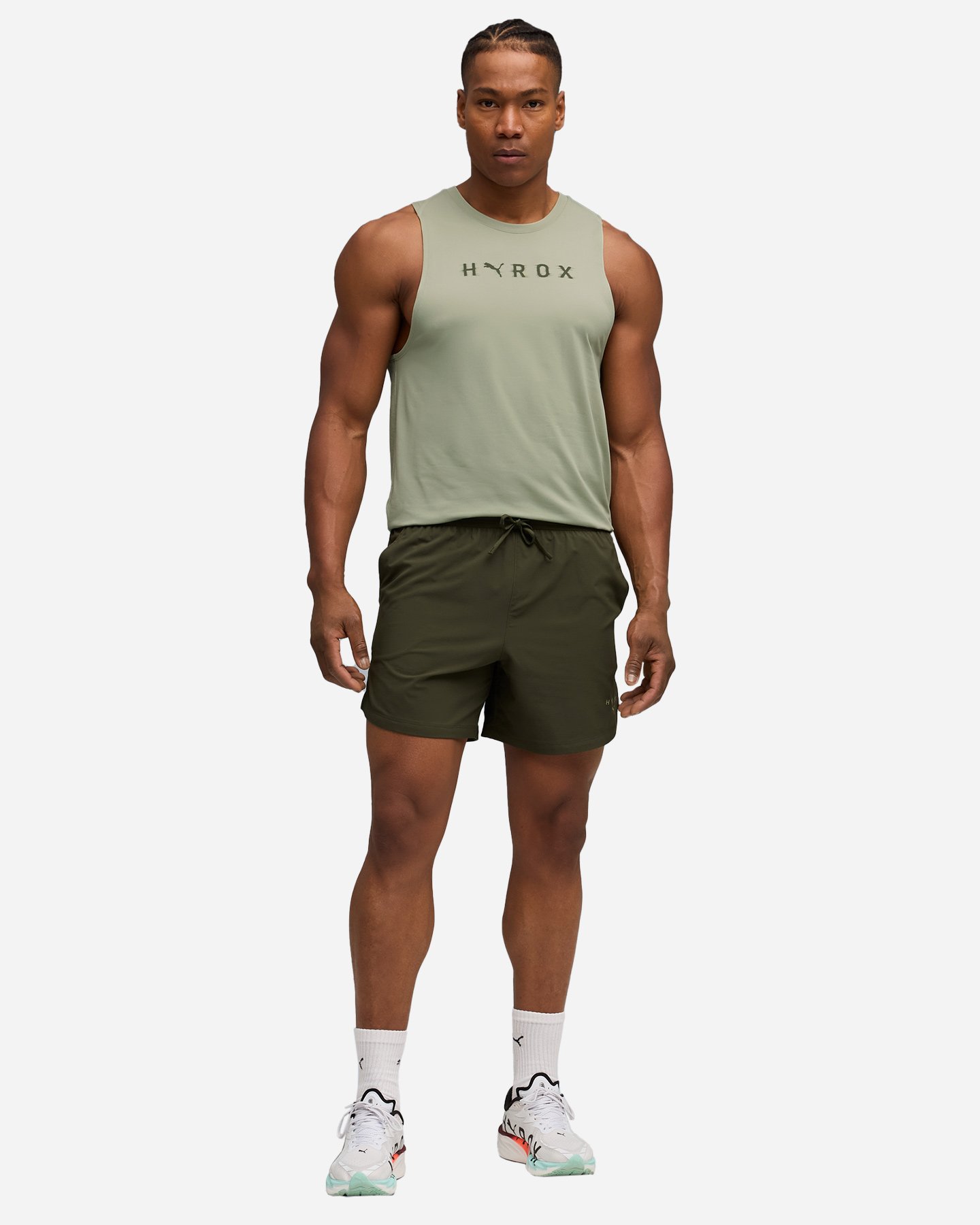 Pantalone training PUMA HYROX ULTRAWAVE M - Verde - 4 | Cisalfa Sport