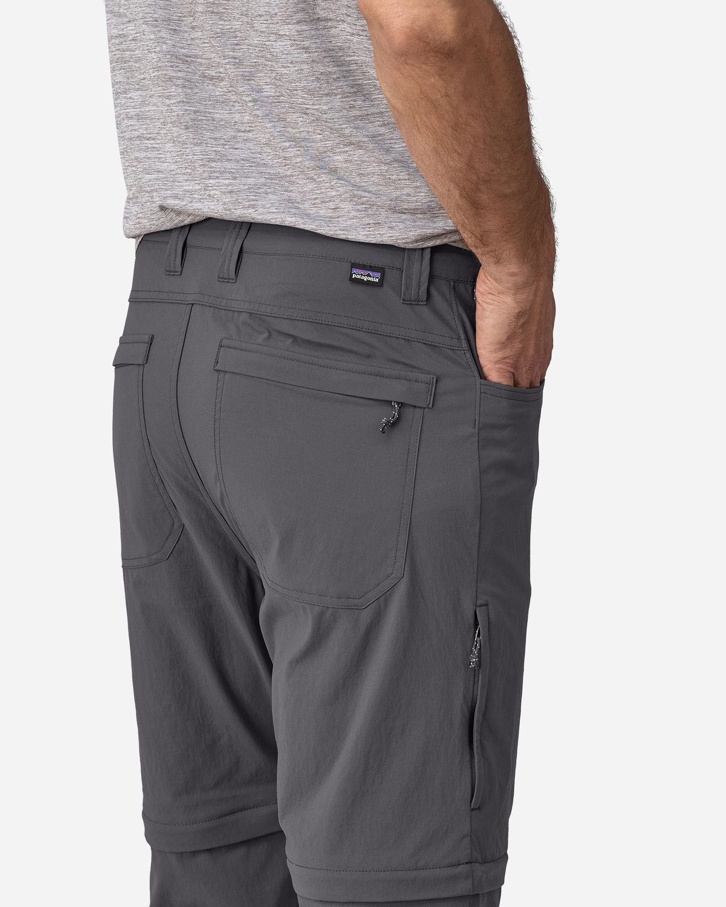 Pantalone outdoor PATAGONIA QUANDARY CONVERTIBLE M - Grigio - 5 | Cisalfa Sport