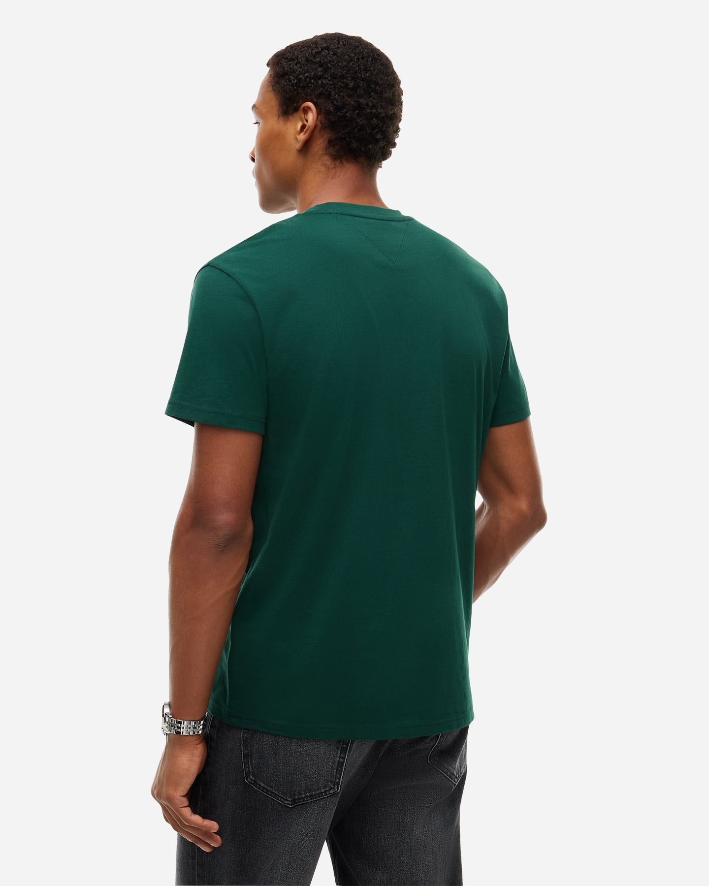 T-shirt TOMMY HILFIGER LINEAR LOGO M - Verde - 2 | Cisalfa Sport