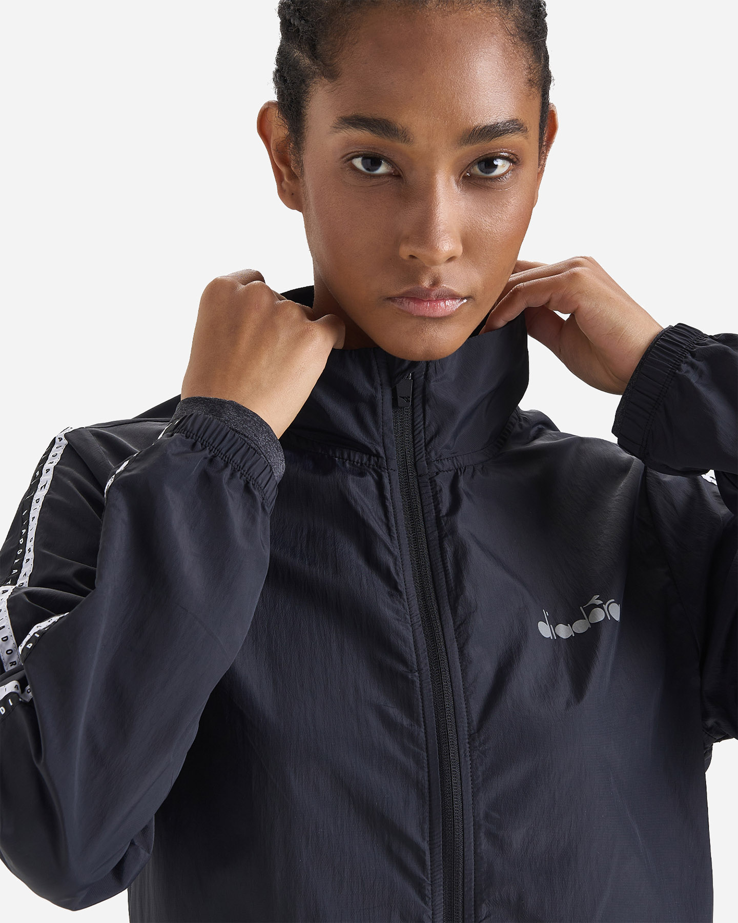 Giacca running DIADORA MULTILAYER BE ONE W - Nero - 4 | Cisalfa Sport