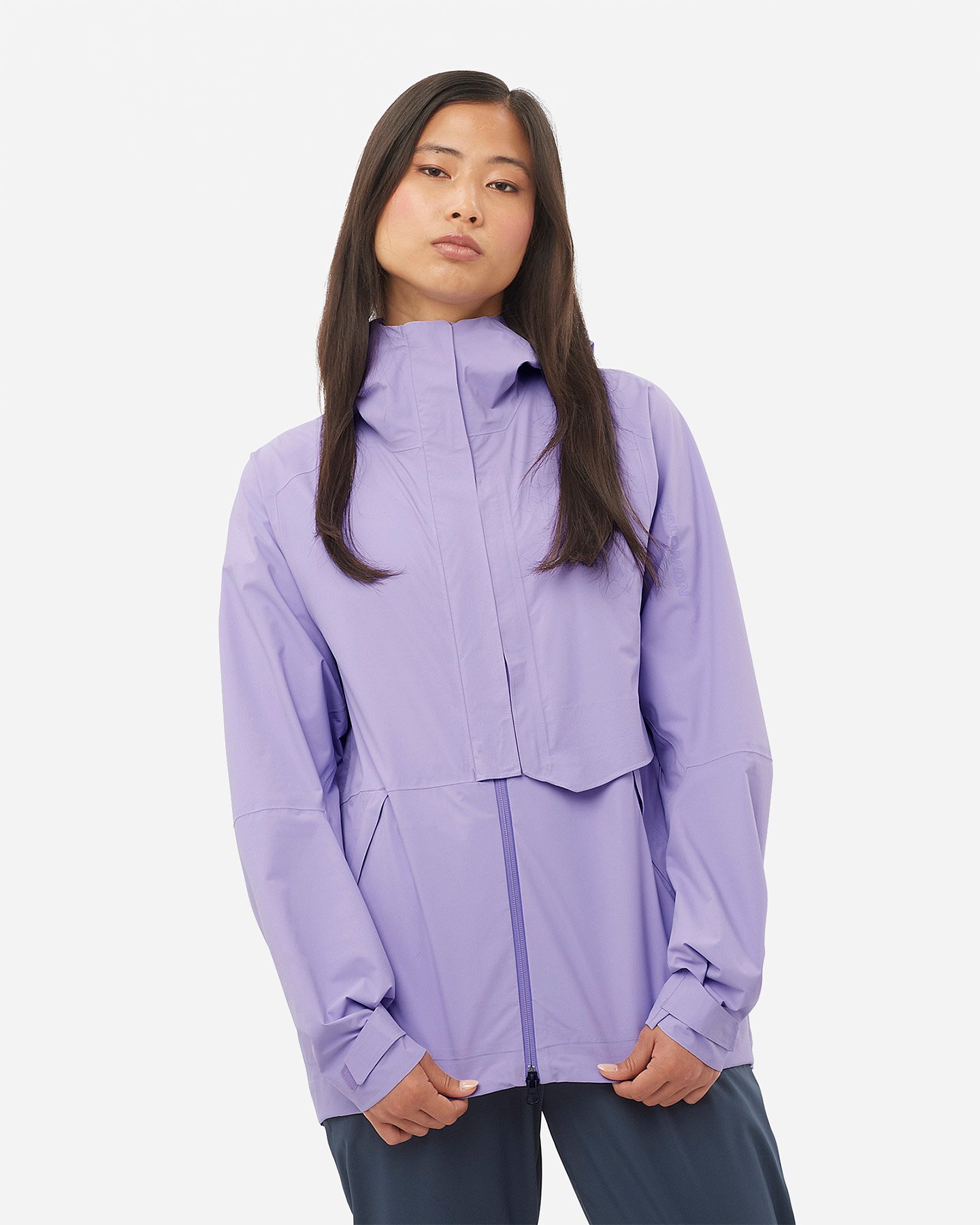 Giacca outdoor SALOMON OUTERPATH PRO 2.5L W - Viola - 2 | Cisalfa Sport