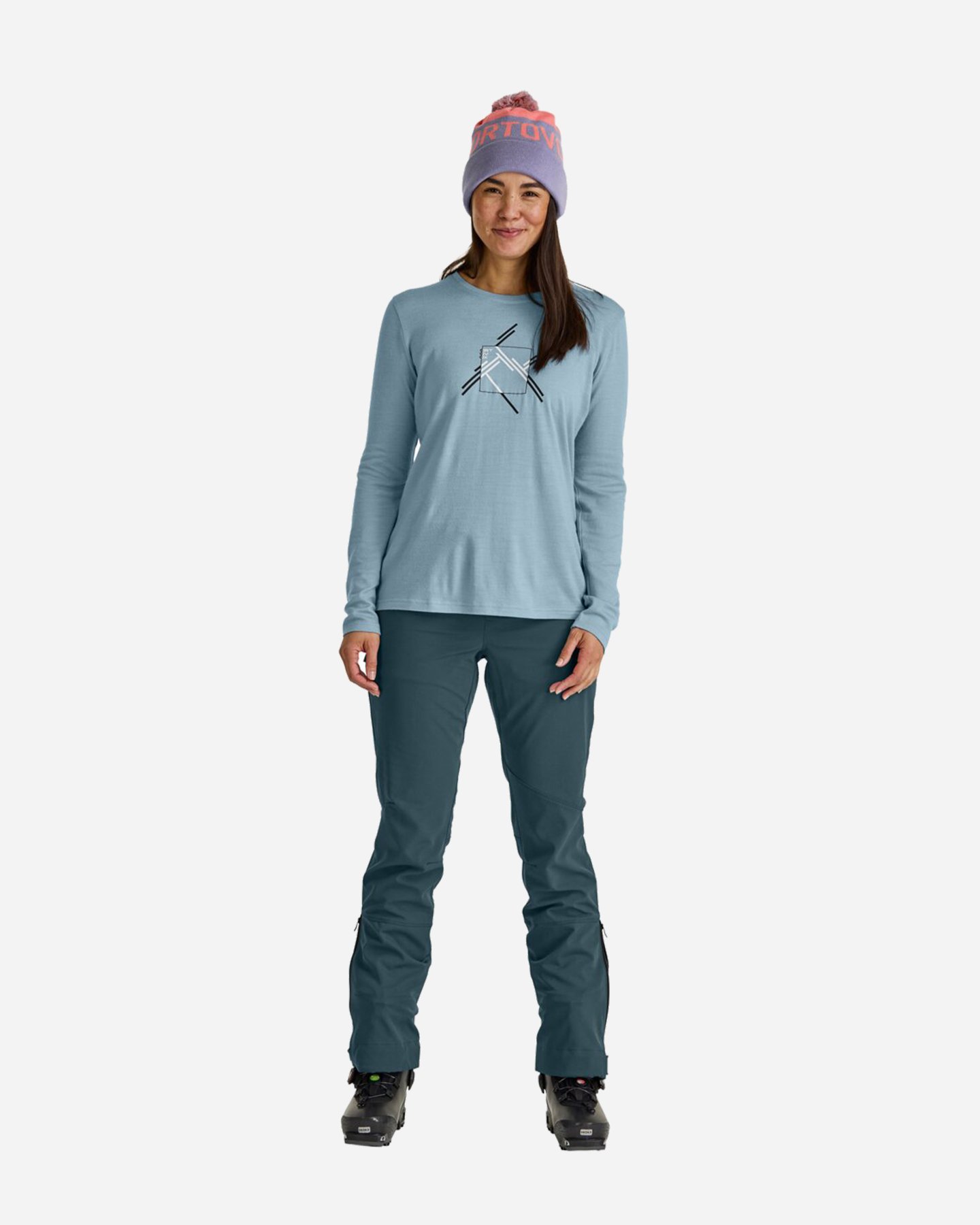 Felpa ORTOVOX 185 MERINO W - Grigio - 2 | Cisalfa Sport