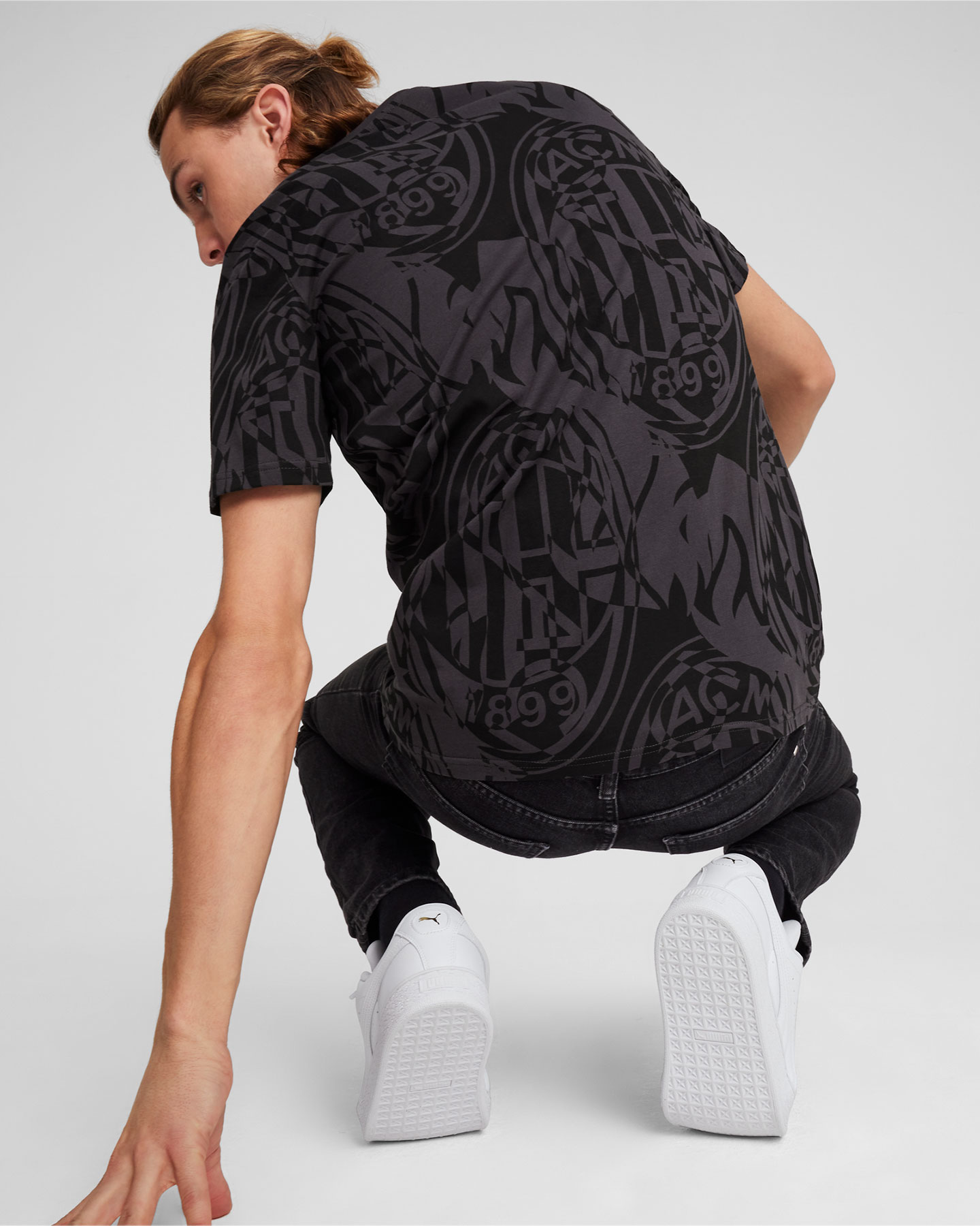 Abbigliamento calcio ufficiale PUMA MILAN FTBL CULTURE AOP 24-25 M - Nero - 3 | Cisalfa Sport