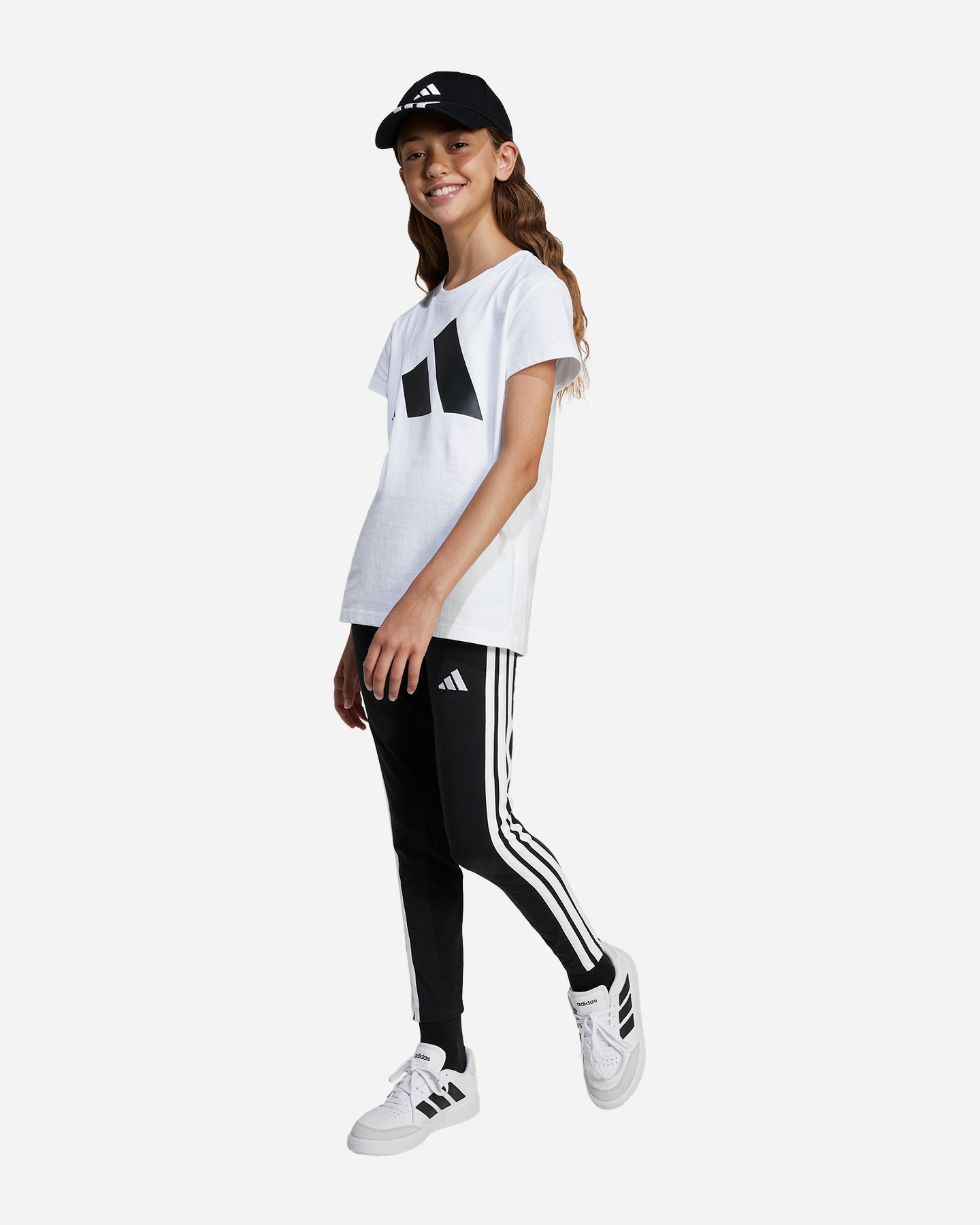 T-shirt ADIDAS ESSENTIALS JR - Bianco - 3 | Cisalfa Sport