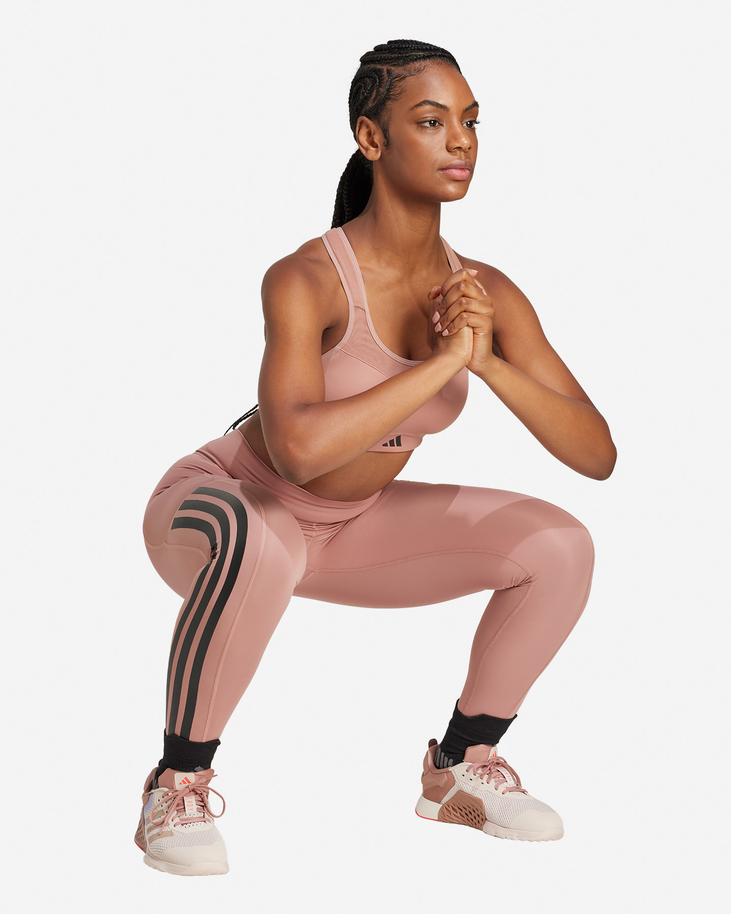 Leggings ADIDAS 3STRIPES W - Marrone - 3 | Cisalfa Sport