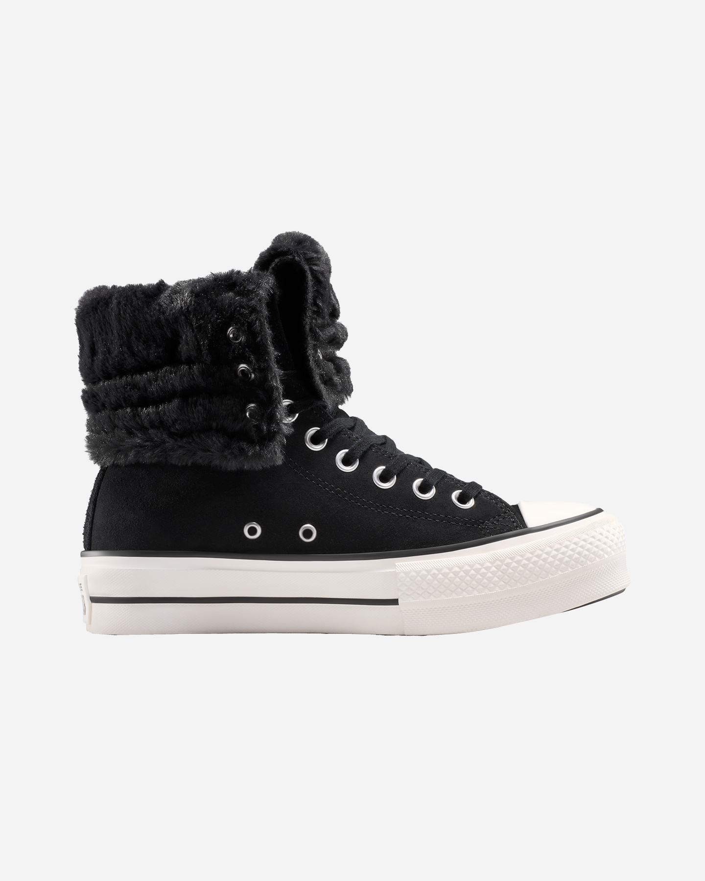 Scarpe sneakers CONVERSE CHUCK TAYLOR ALL STAR FOLD OVER LIFT X-HIGH W - Nero - 0 | Cisalfa Sport