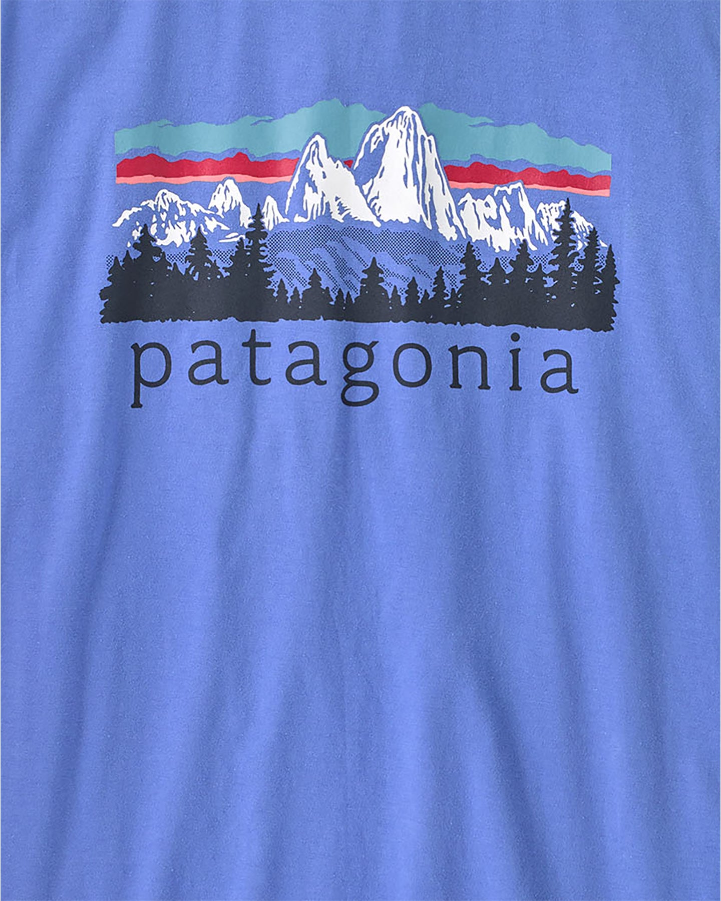 T-shirt PATAGONIA FITZ ROY FOOTHILLS RINGER W - Blu - 2 | Cisalfa Sport