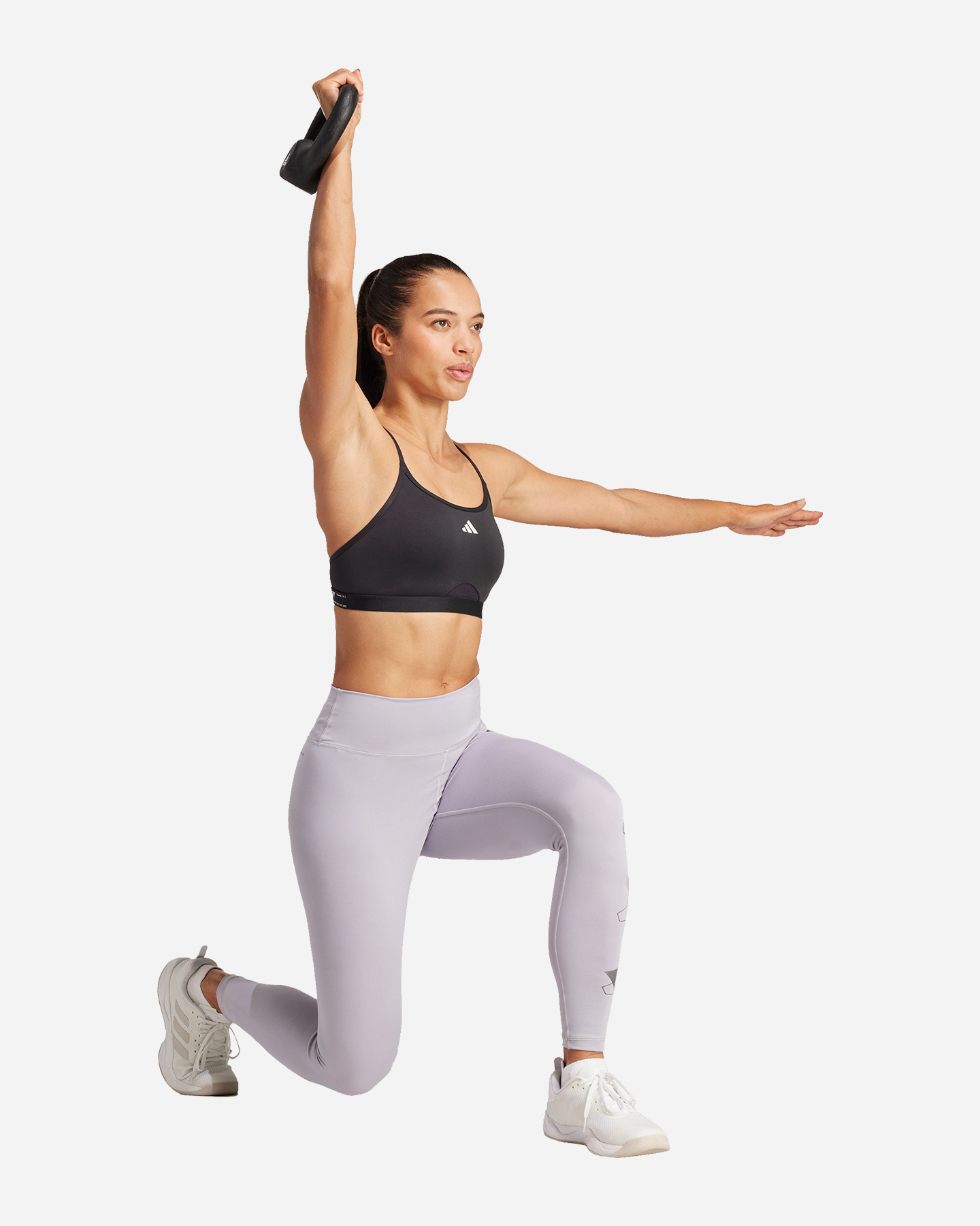 Bra training ADIDAS AEROREACT TRAINING 3STRIPES W - Rosa - 4 | Cisalfa Sport