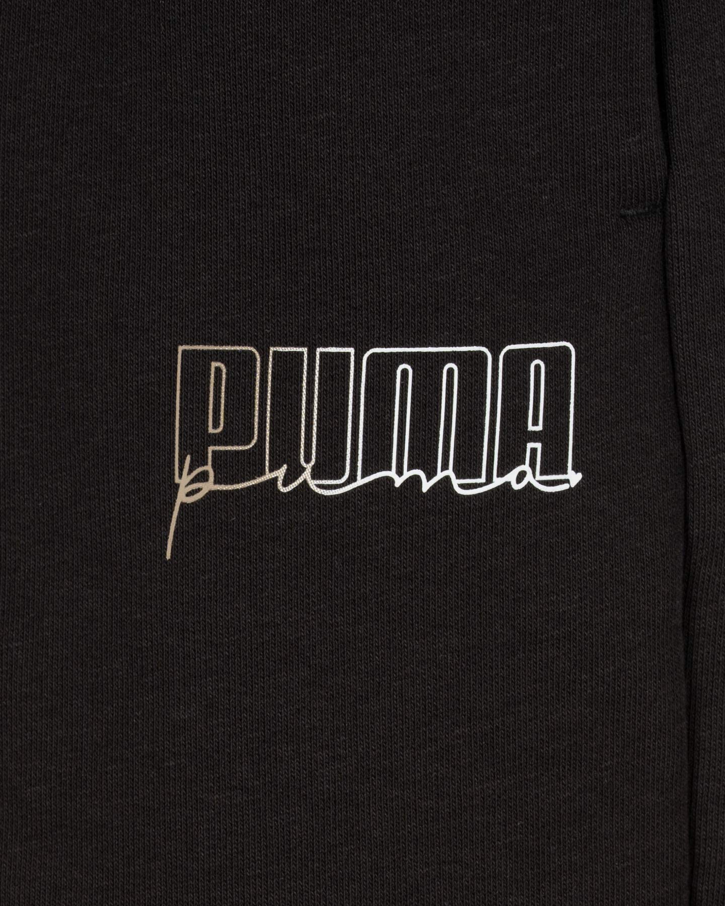 Pantalone PUMA WIDE JR - Nero - 2 | Cisalfa Sport