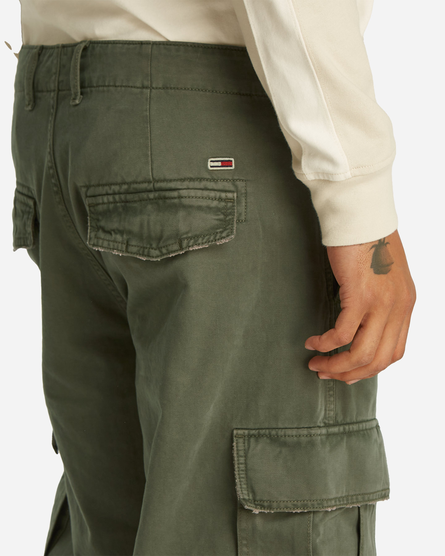 Pantalone TOMMY HILFIGER JAIMIE CARGO M - Verde - 5 | Cisalfa Sport