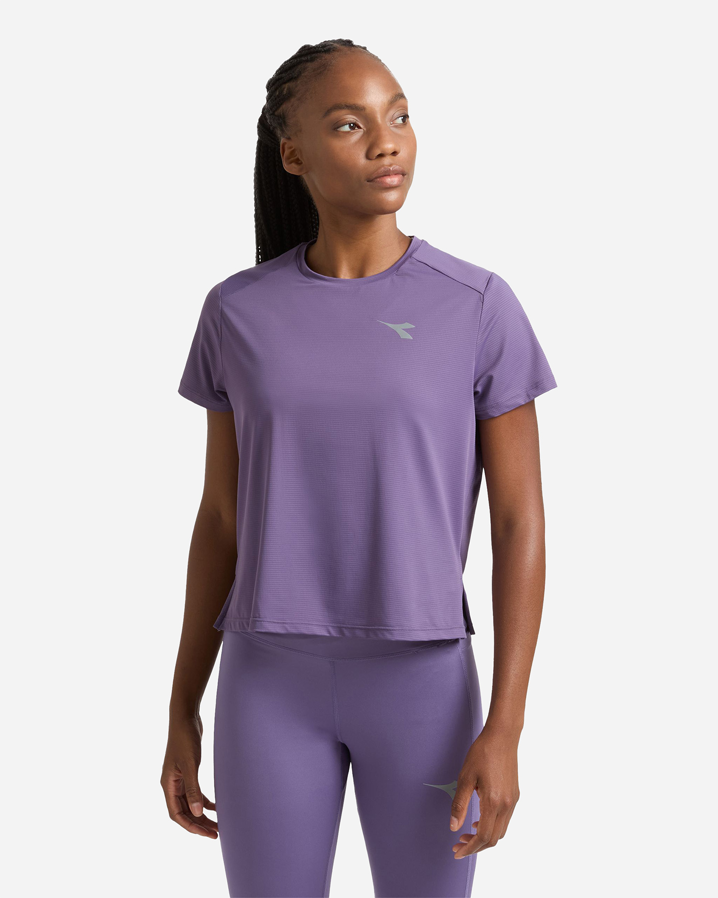 T-shirt running DIADORA TECH W - Viola - 1 | Cisalfa Sport
