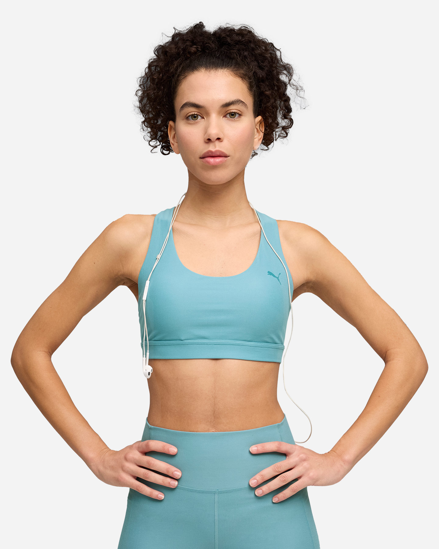 Bra training PUMA CLOUDSPUN W - Azzurro - 3 | Cisalfa Sport