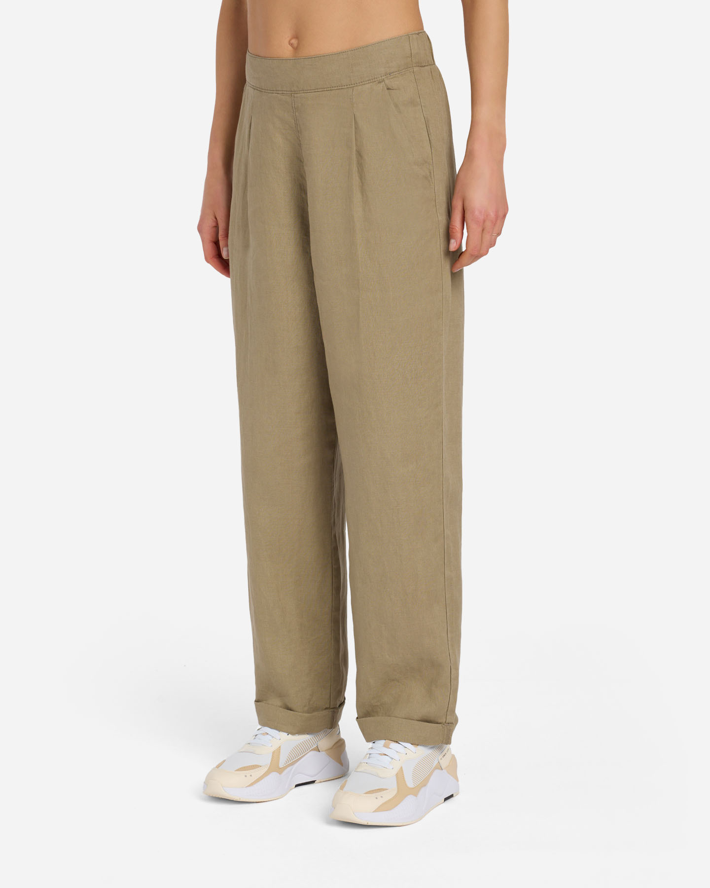 Pantalone BEST COMPANY COLLEZIONE LINO W - Marrone - 2 | Cisalfa Sport