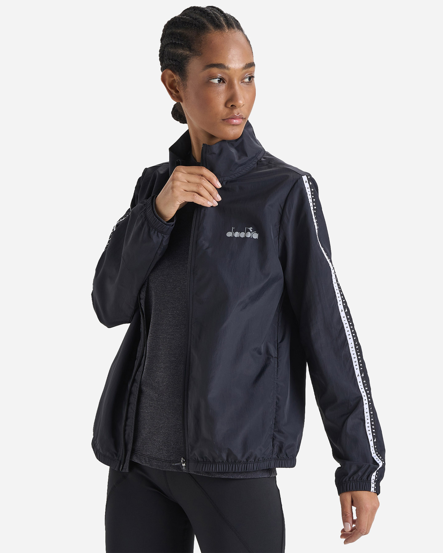 Giacca running DIADORA MULTILAYER BE ONE W - Nero - 2 | Cisalfa Sport