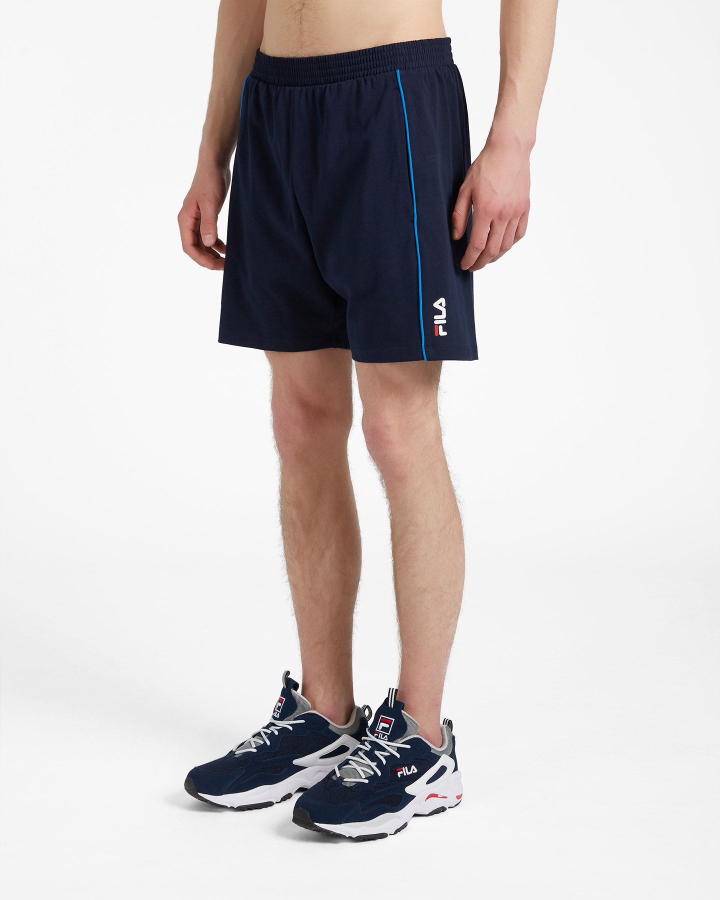 Bermuda FILA JERSEY LOGO M - Blu - 2 | Cisalfa Sport