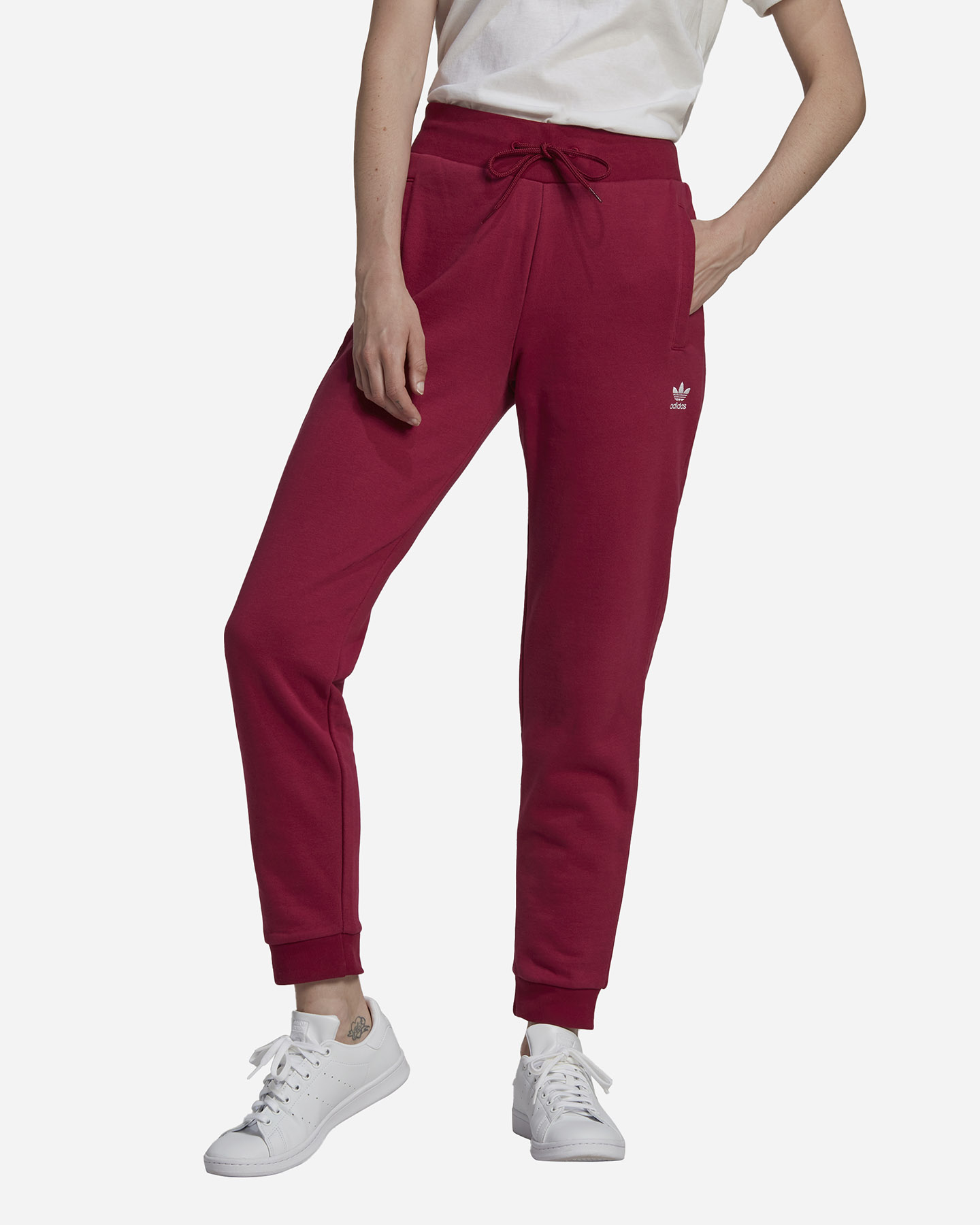 Pantalone ADIDAS ESSENTIALS SLIM W - Rosso - 1 | Cisalfa Sport