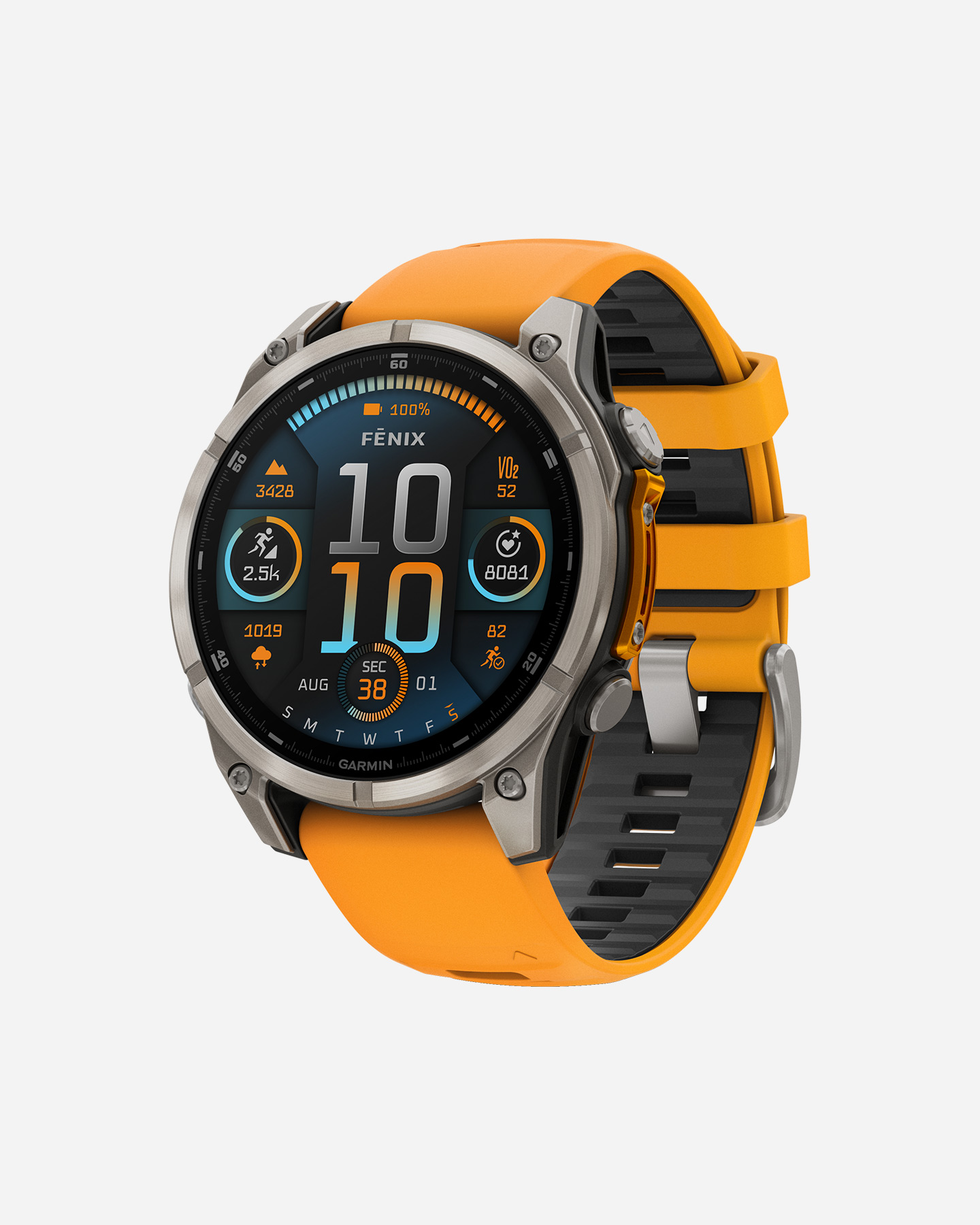 Orologio multifunzione GARMIN FENIX 8 AMOLED 47MM SAPPHIRE  - Arancione - 2 | Cisalfa Sport