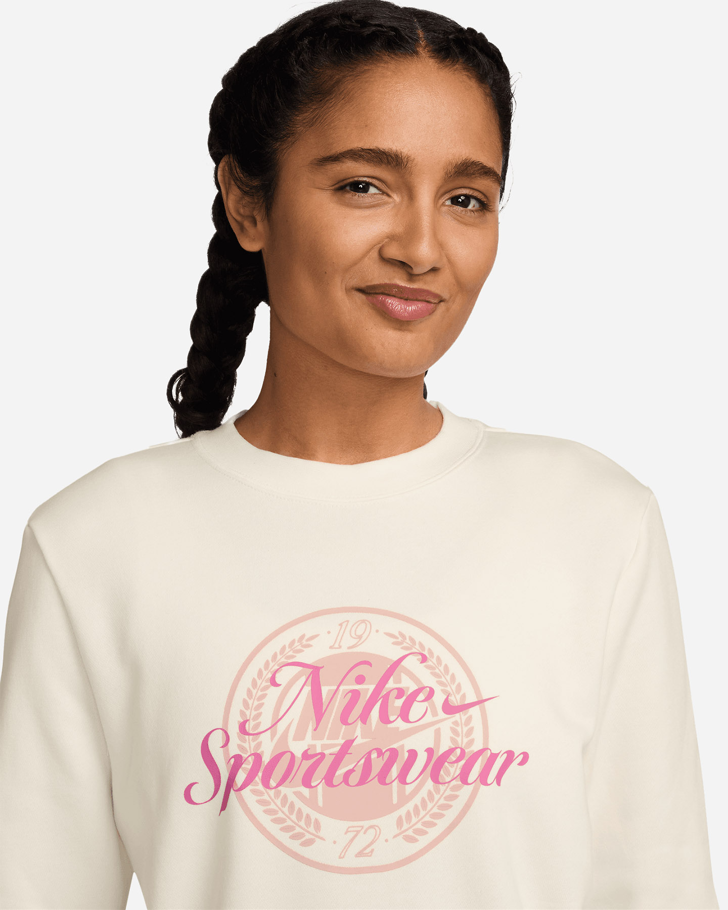 Felpa NIKE BIG LOGO CLUB W - Bianco - 4 | Cisalfa Sport