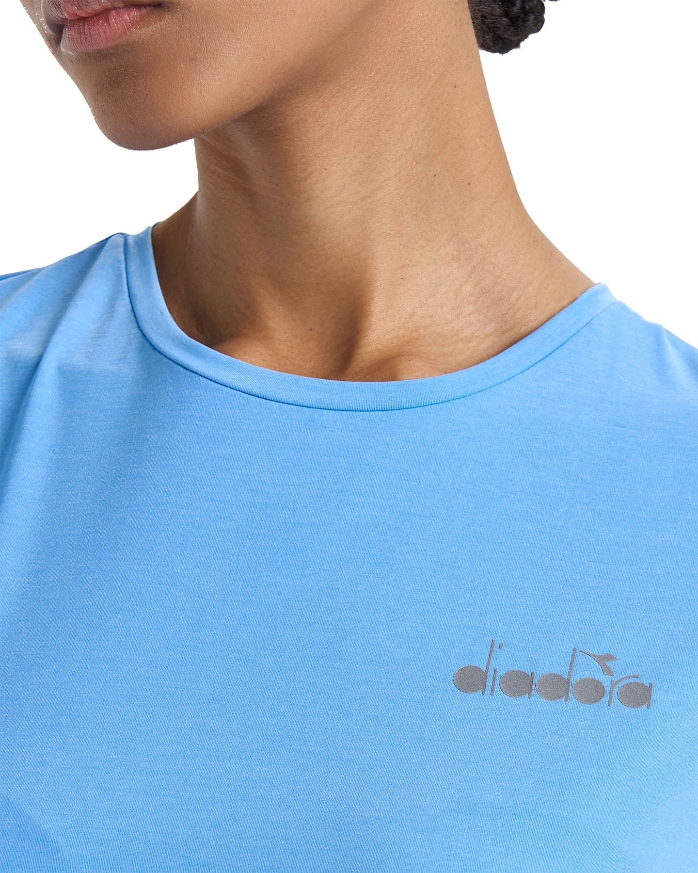 T-shirt running DIADORA BE ONE W - Blu - 4 | Cisalfa Sport