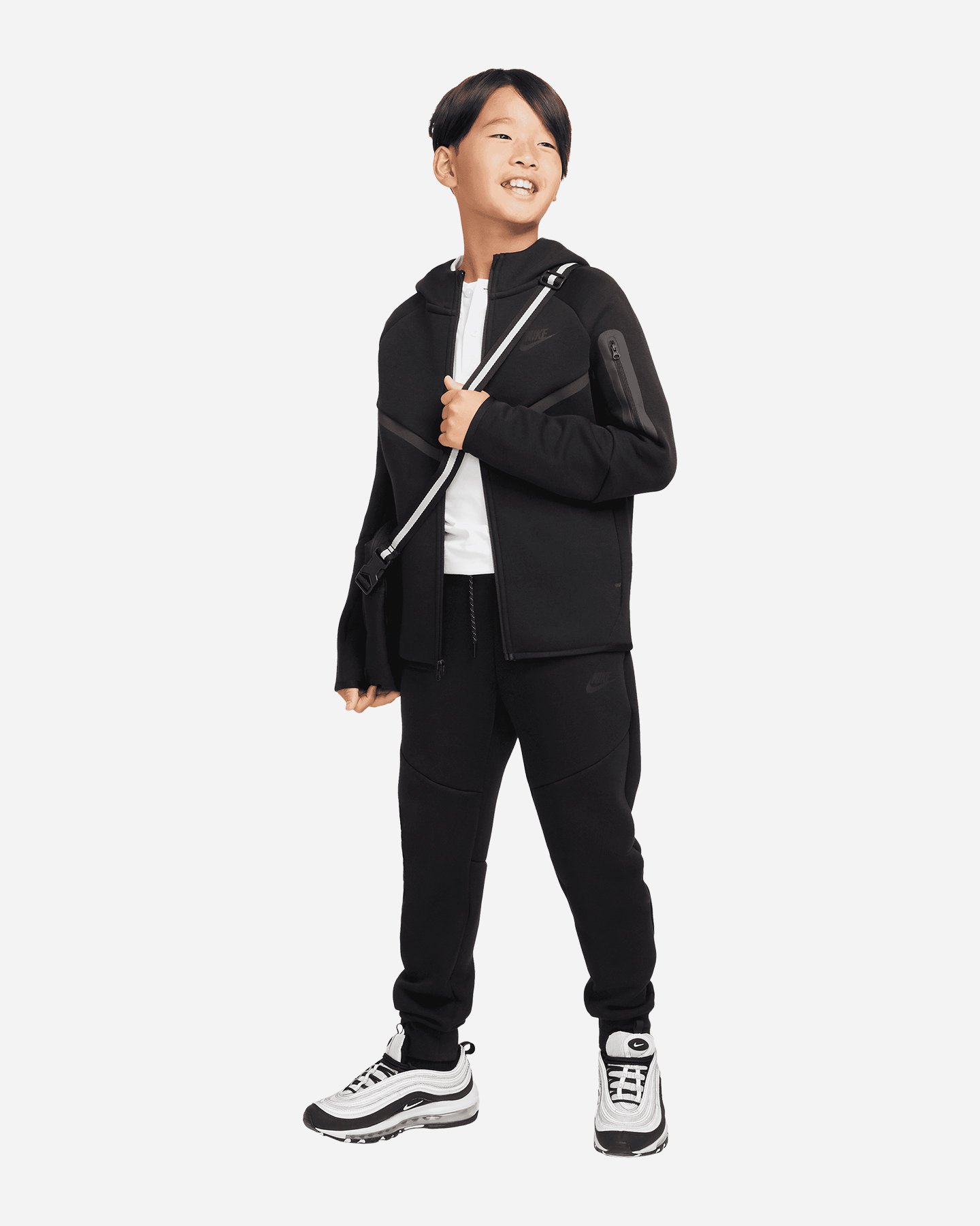 Pantalone NIKE TECH FLEECE 2 JR - Nero - 2 | Cisalfa Sport