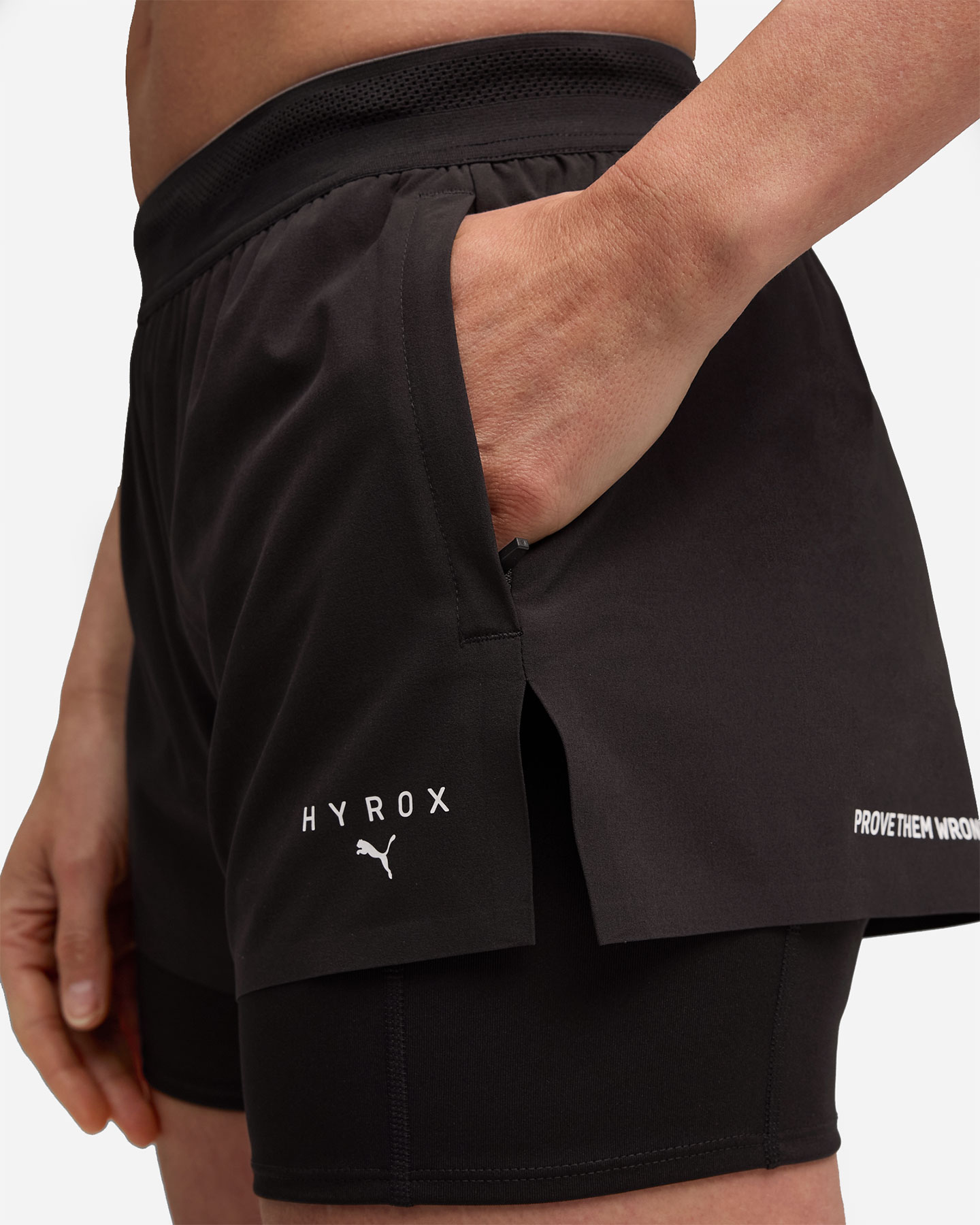 Short training PUMA HYROX 2IN1 W - Nero - 5 | Cisalfa Sport